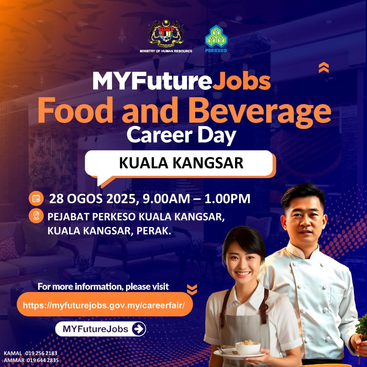 PROGRAM TEMU DUGA MYFUTUREJOBS SEKTOR SEKTOR MAKANAN & MINUMAN ANJURAN PERKESO KUALA KANGSAR