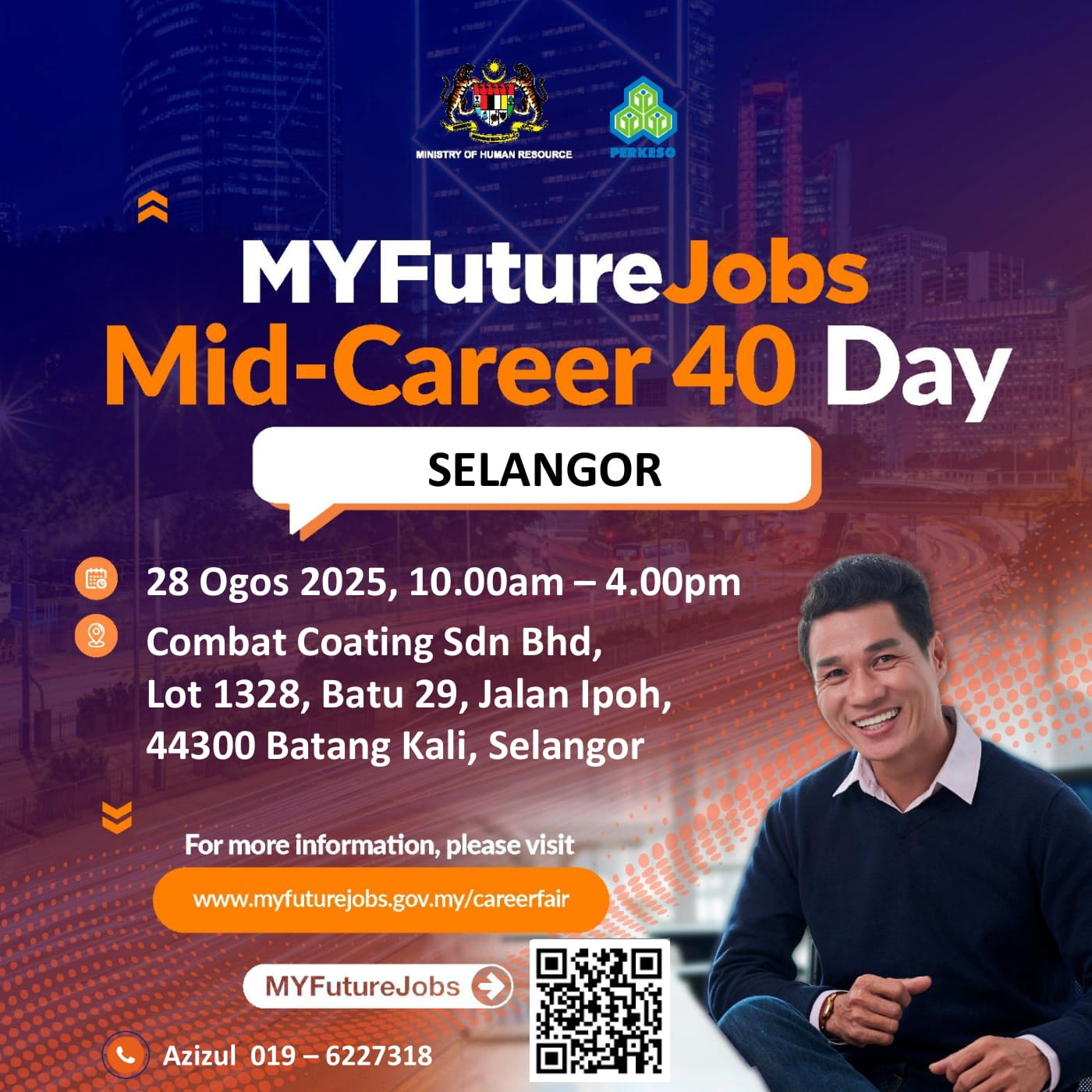 TEMUDUGA TERBUKA MYFUTUREJOBS WARGA EMAS ANJURAN PEJABAT PERKESO RAWANG