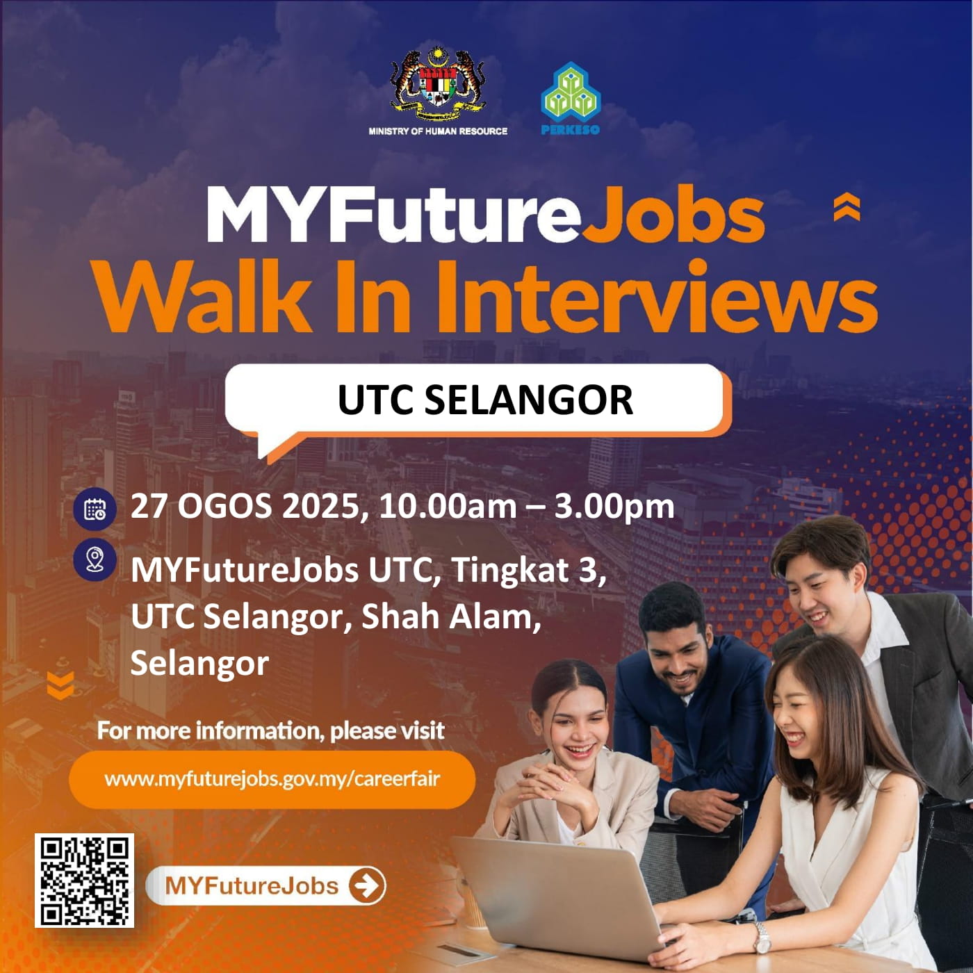 WALK-IN INTERVIEW @ UTC SHAH ALAM