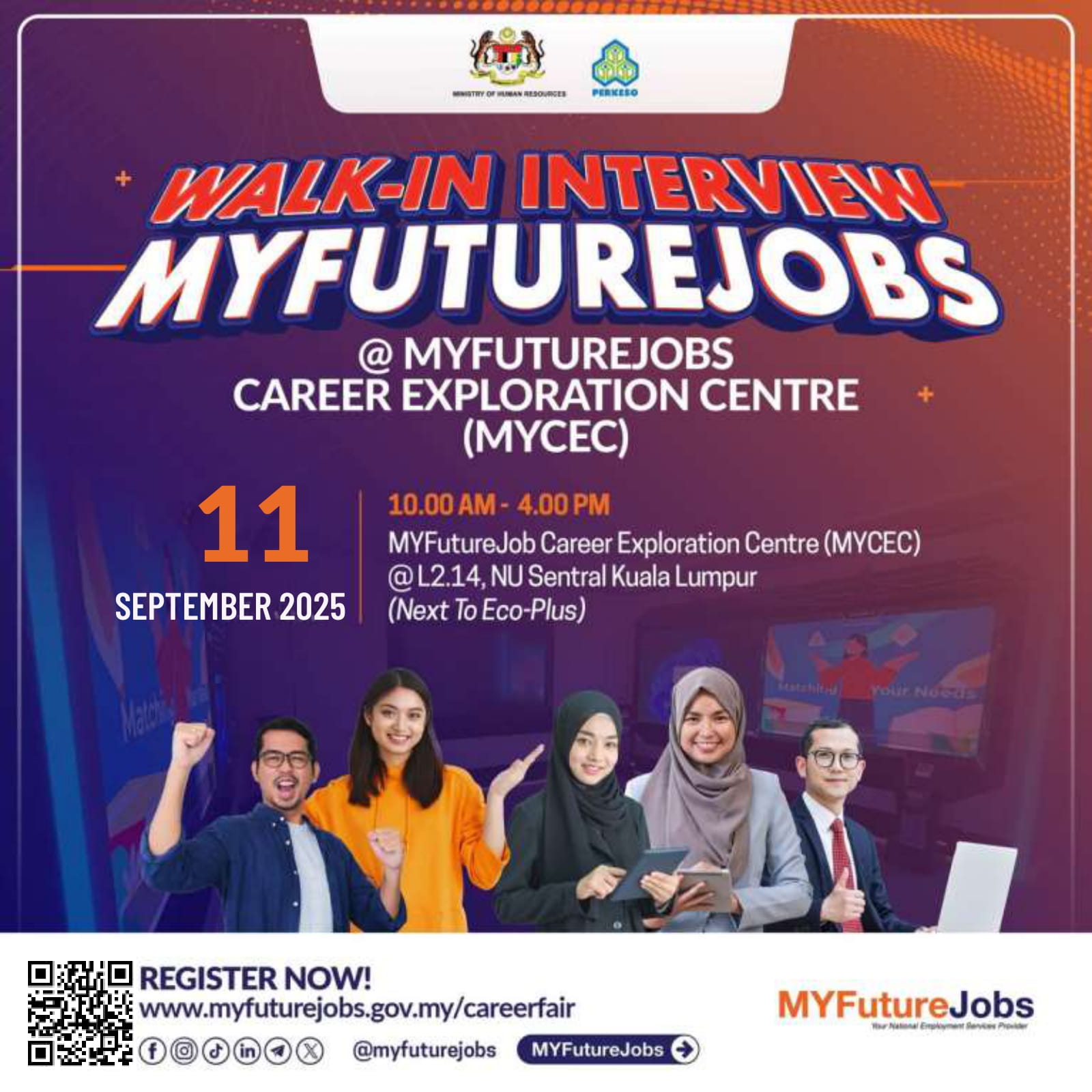 WALK-IN INTERVIEW @ MYCEC NU SENTRAL