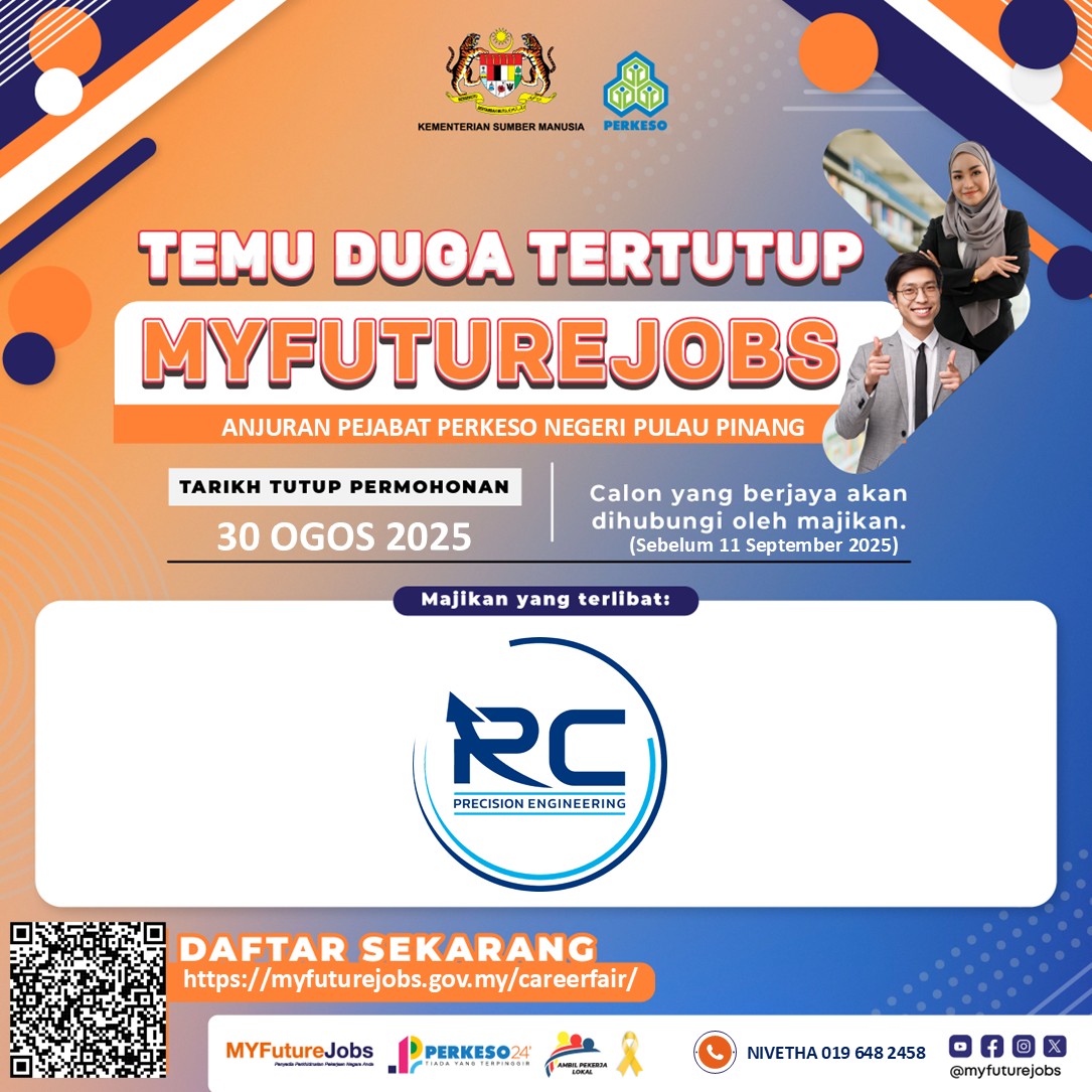 TEMU DUGA TERTUTUP MYFUTUREJOBS @ RC PRESICION ENGINEERING SDN BHD