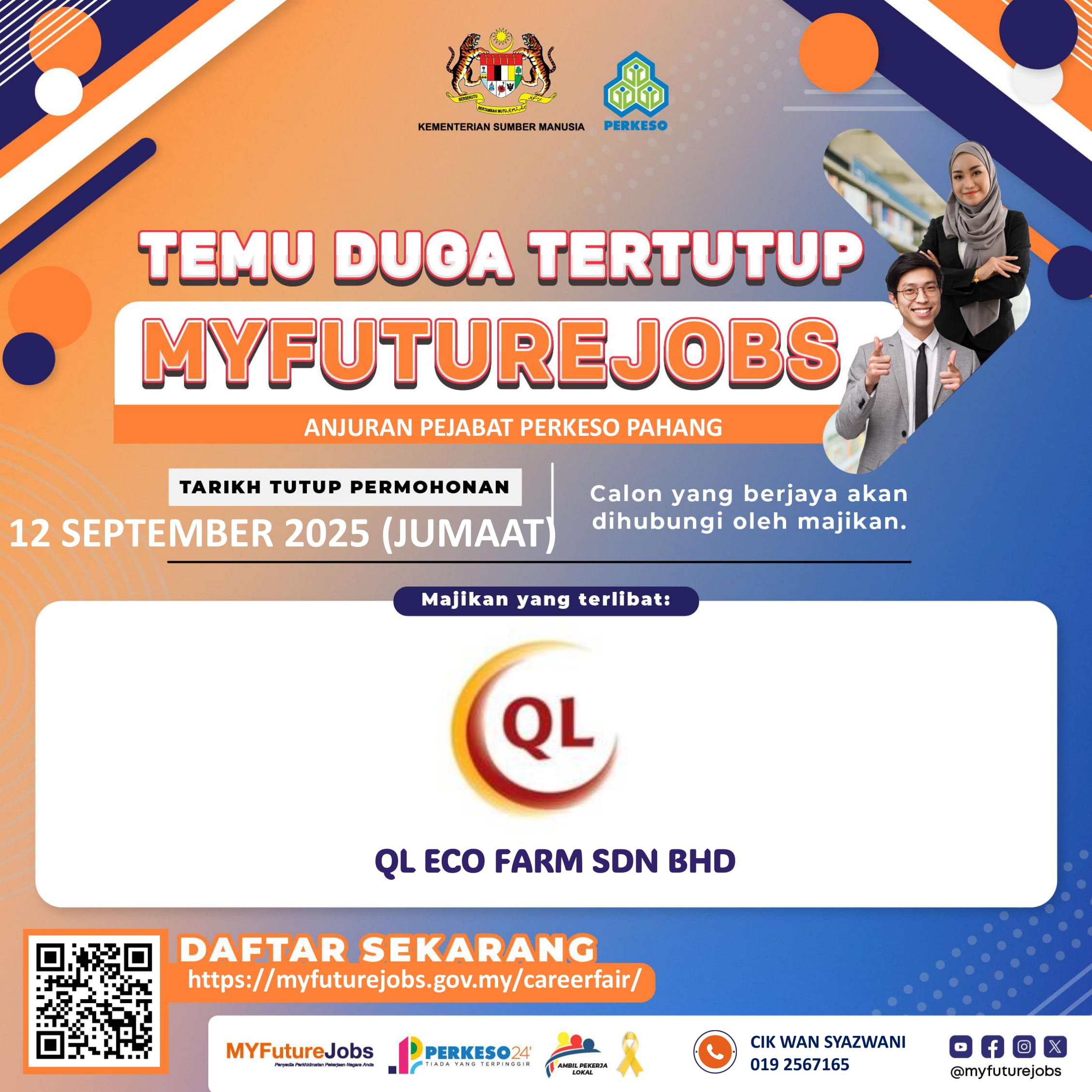 Temuduga Tertutup QL ECO Farm Raub