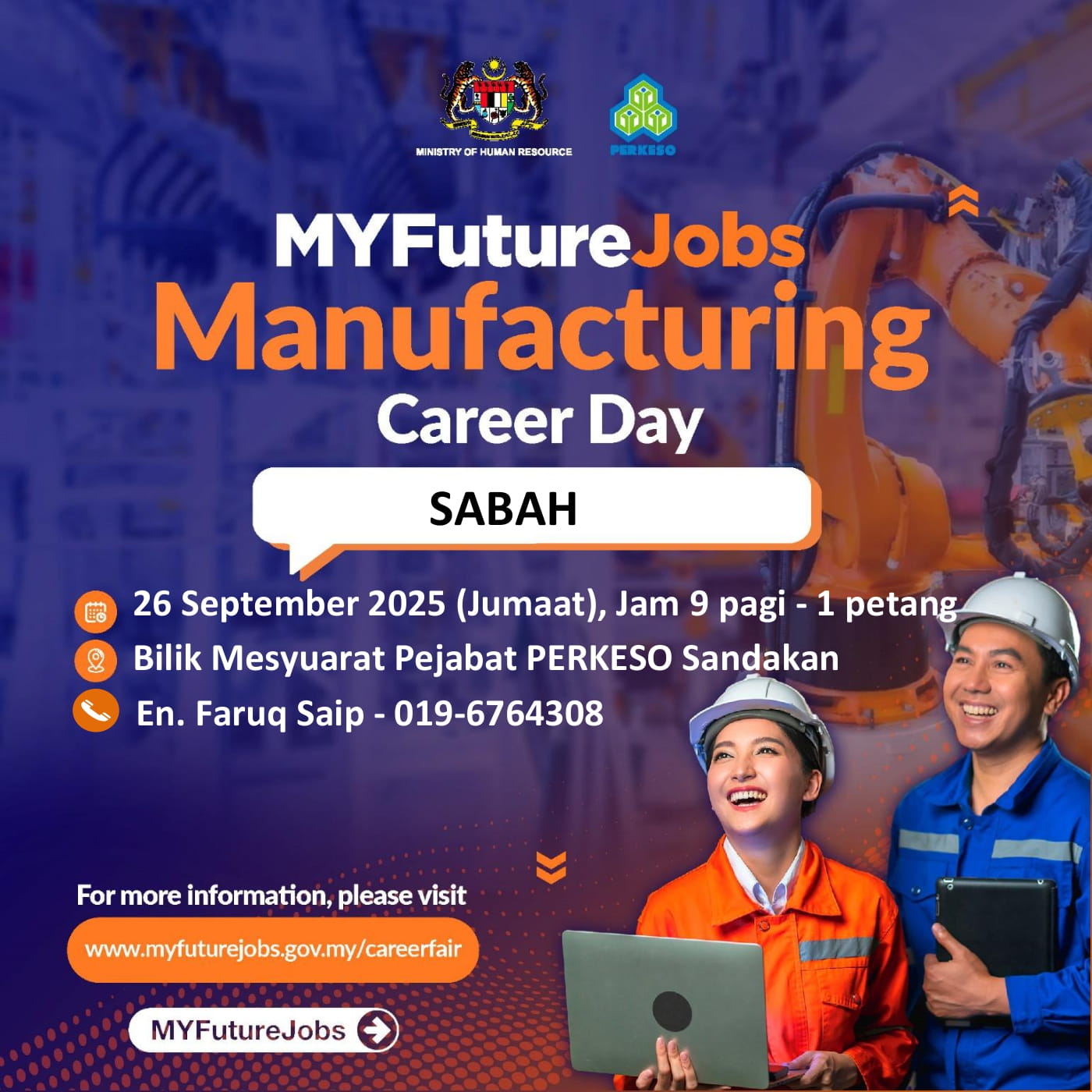 TEMUDUGA MYFUTUREJOBS ANJURAN PERKESO SANDAKAN & MAJIKAN GN RESOUND (M) SDN BHD