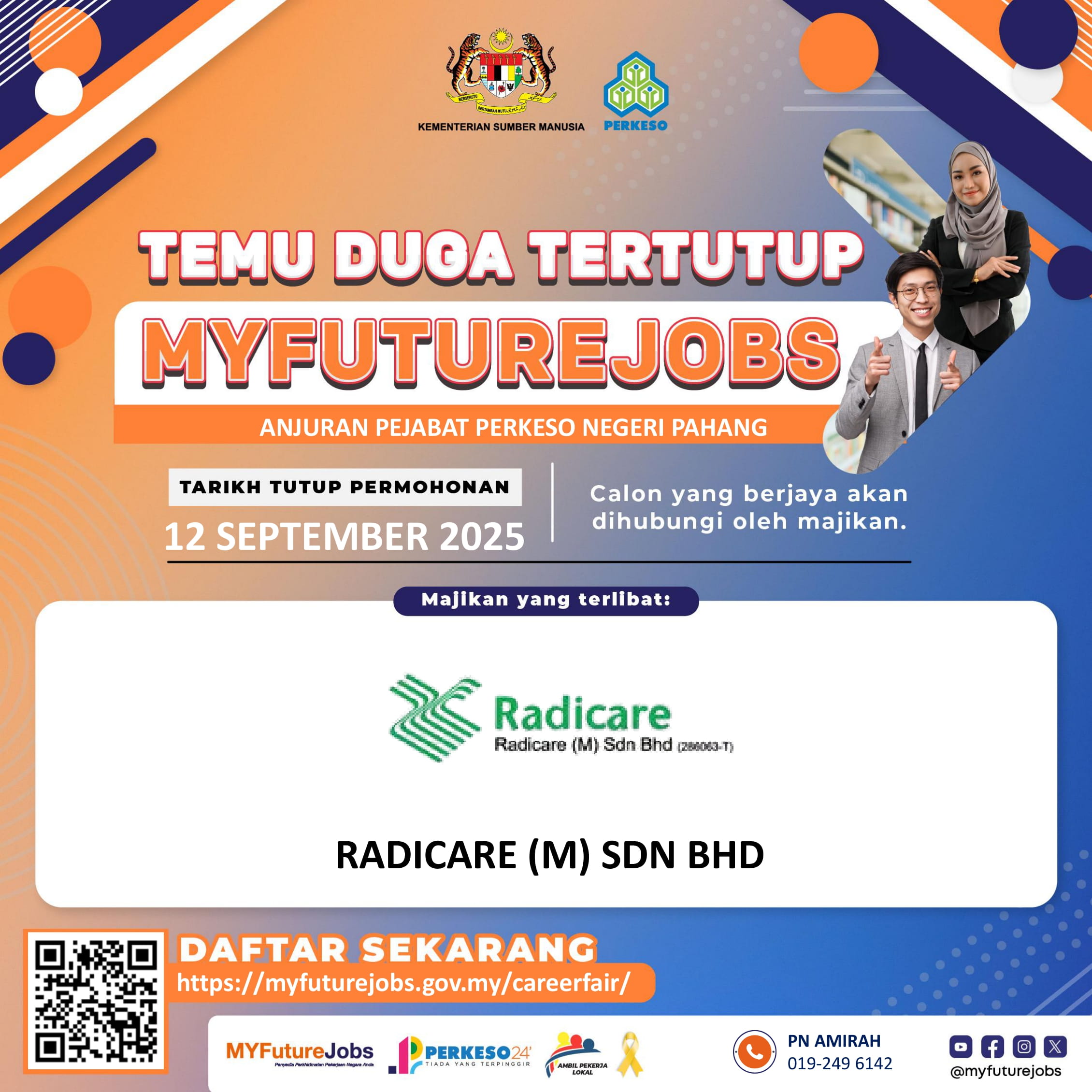 TEMU DUGA TERTUTUP MYFUTUREJOBS BERSAMA RADICARE (M) SDN BHD