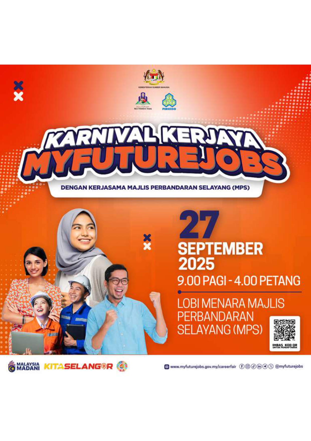 Karnival Kerjaya MYFutureJobs dengan kerjasama Majlis Perbandaran Selayang (MPS)
