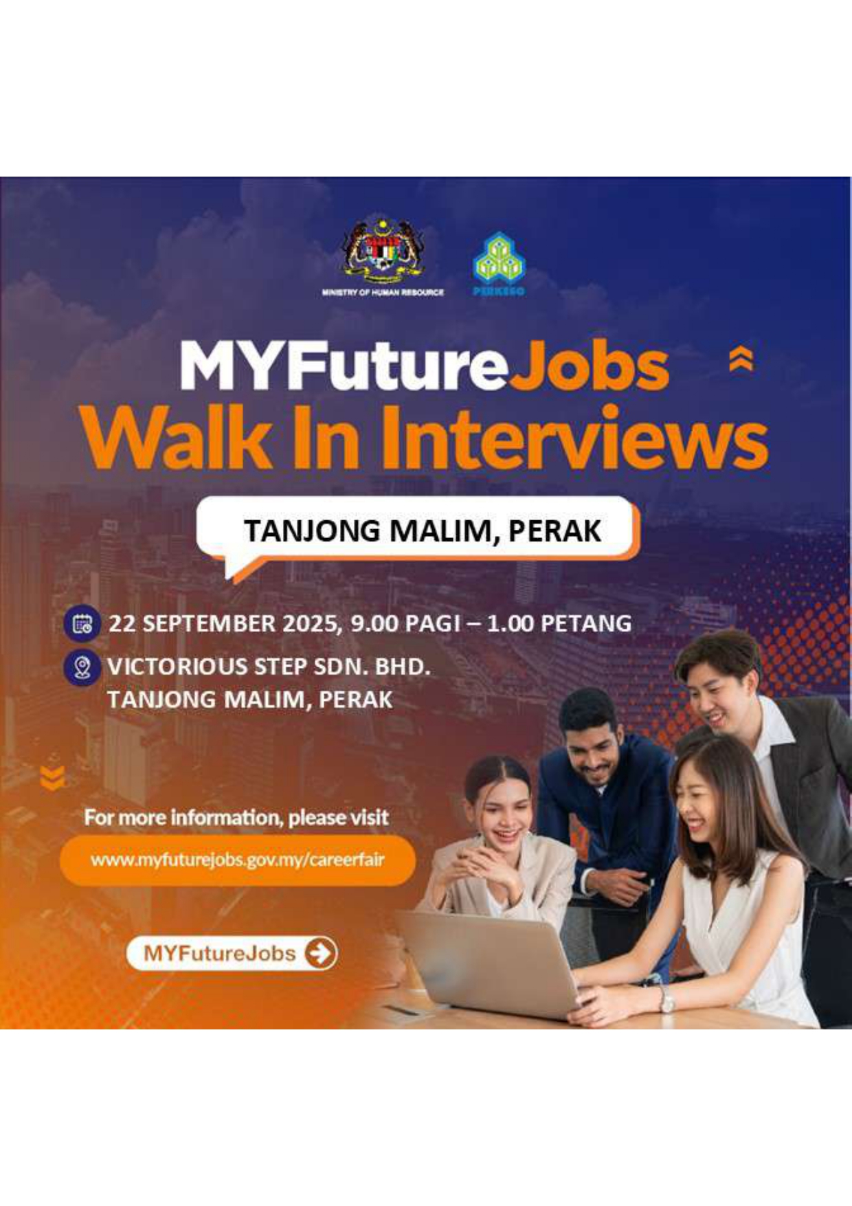 MYFUTUREJOBS WALK IN INTERVIEW