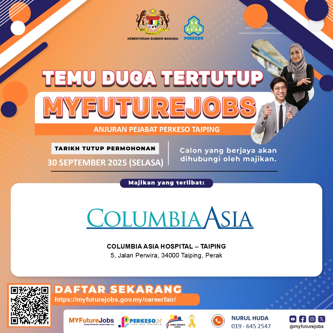 Temuduga Tertutup MYFutureJobs anjuran PERKESO Taiping