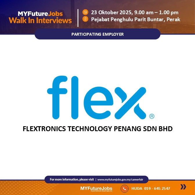 Temuduga Terbuka Flextronics Technology Penang Sdn Bhd