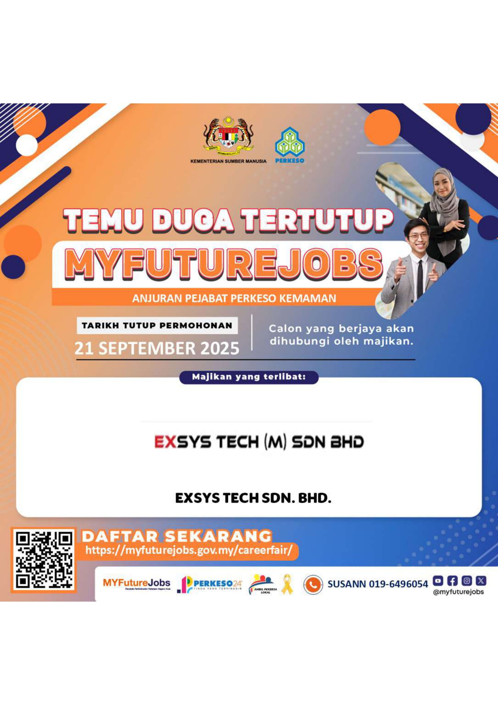 Program Temu Duga Tertutup MYFuturejobs anjuran PERKESO Kemaman.
