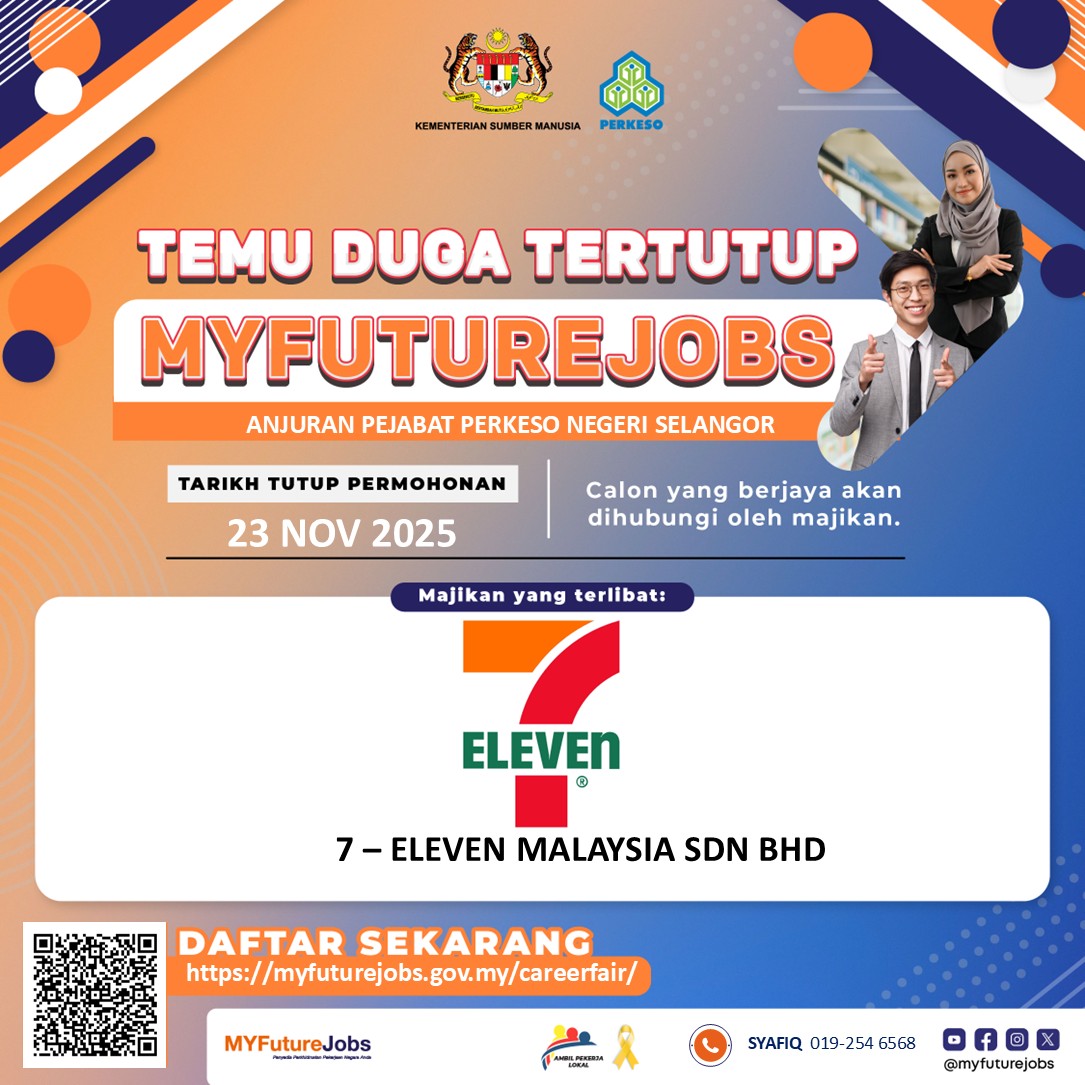 TEMU DUGA TERTUTUP MYFUTUREJOBS SELANGOR BERSAMA MAJIKAN 7 ELEVEN