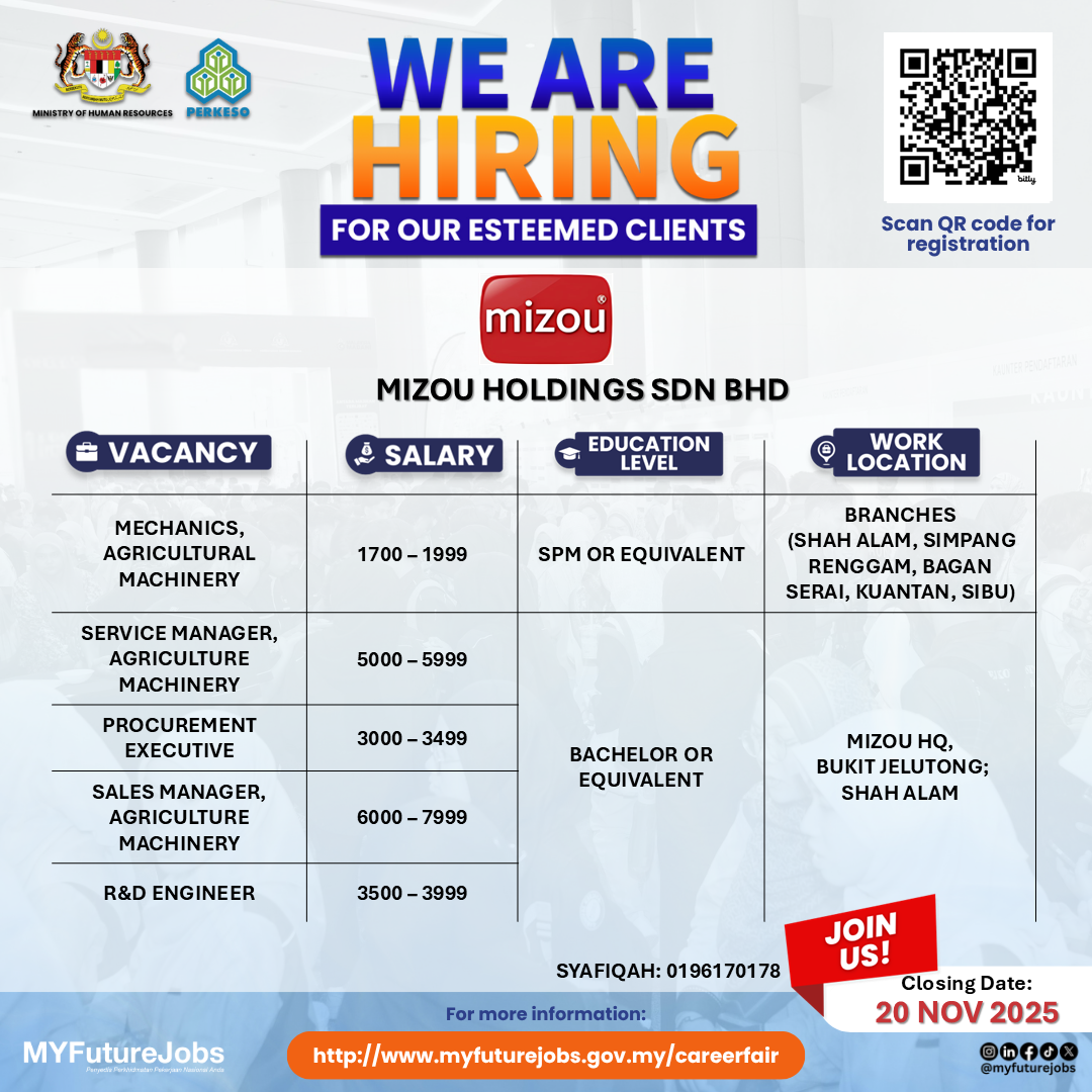 🚨 MIZOU HOLDINGS ARE HIRING! 🚨