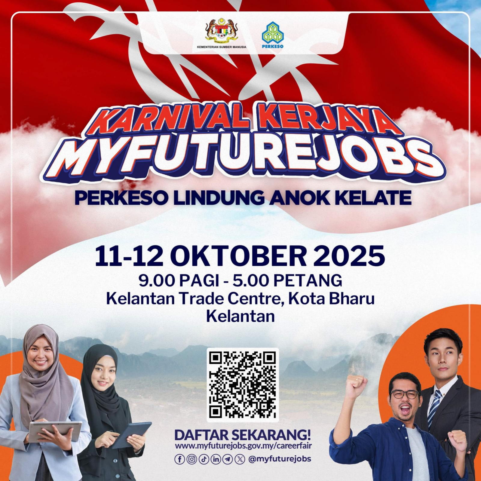 KARNIVAL KERJAYA MYFUTUREJOBS – PERKESO LINDUNG ANOK KELATE 2025