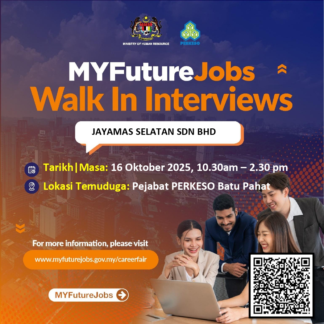 MYFUTUREJOBS WALK IN INTERVIEW JAYAMAS SELATAN SDN BHD
