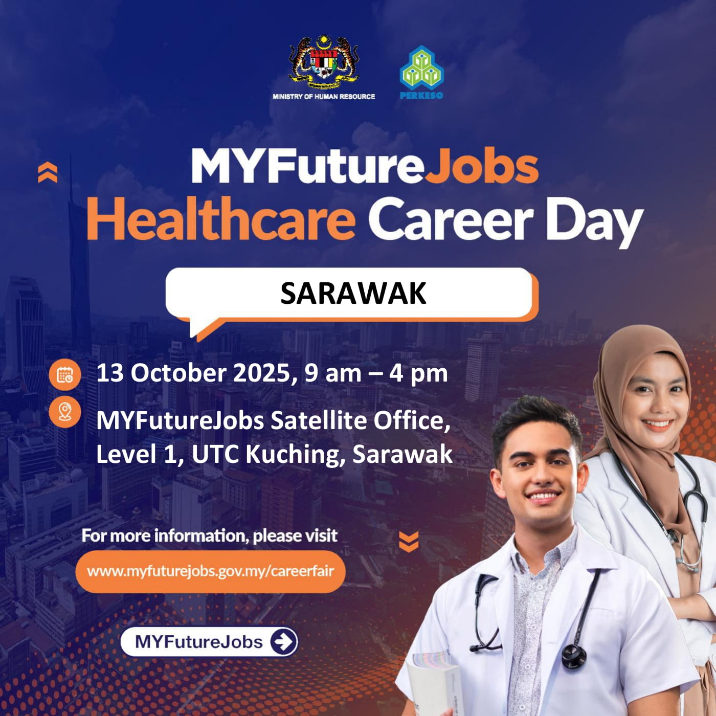 MYFUTUREJOBS HEALTHCARE CAREER DAY SARAWAK WITH PMG HEALTHCARE SDN BHD