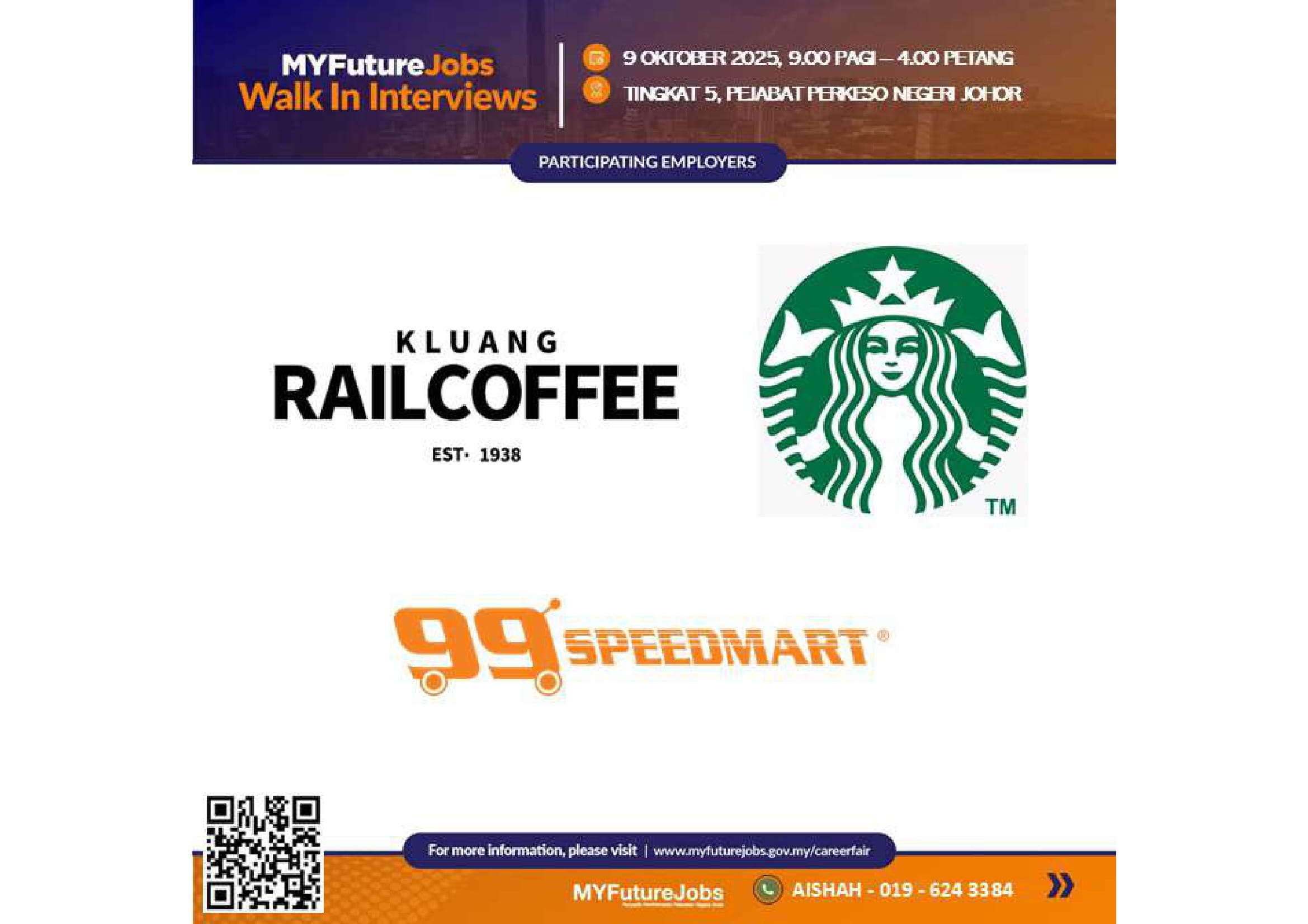 MYFUTUREJOBS WALK IN INTERVIEWS ANJURAN PERKESO JOHOR