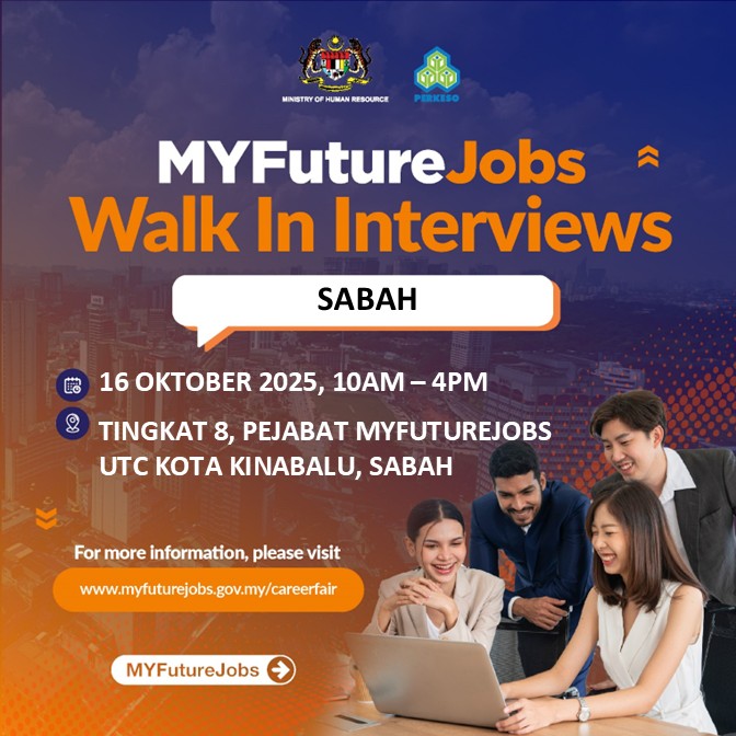 TEMU DUGA TERBUKA MYFUTUREJOBS @ UTC ANJURAN PEJABAT PERKESO NEGERI SABAH