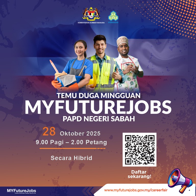 TEMU DUGA MINGGUAN MYFUTUREJOBS PAPD NEGERI SABAH ANJURAN PEJABAT PERKESO TAWAU