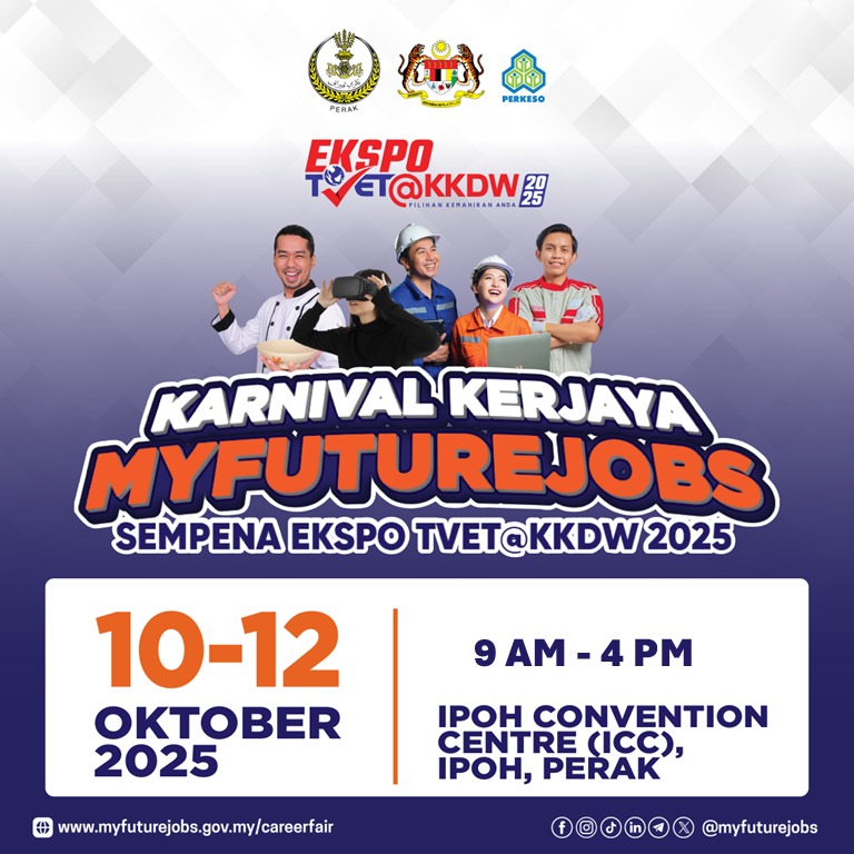 PROGRAM KARNIVAL KERJAYA MYFUTUREJOBS DI EKSPO TVET@KKDW 2025