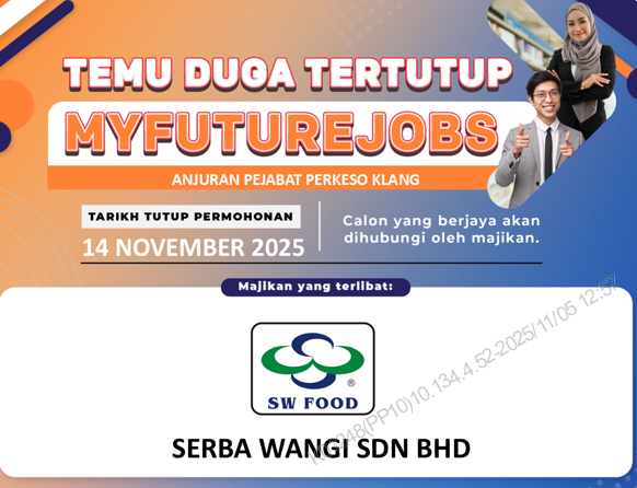 TEMU DUGA TERTUTUP MYFUTUREJOBS ANJURAN PP KLANG
