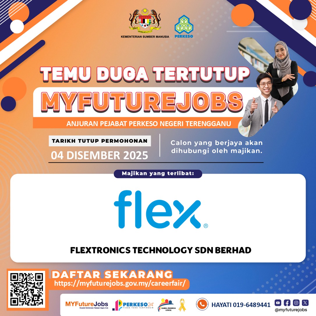 TEMUDUGA TERTUTUP MYFUTUREJOBS ANJURAN PERKESO NEGERI TERENGGANU