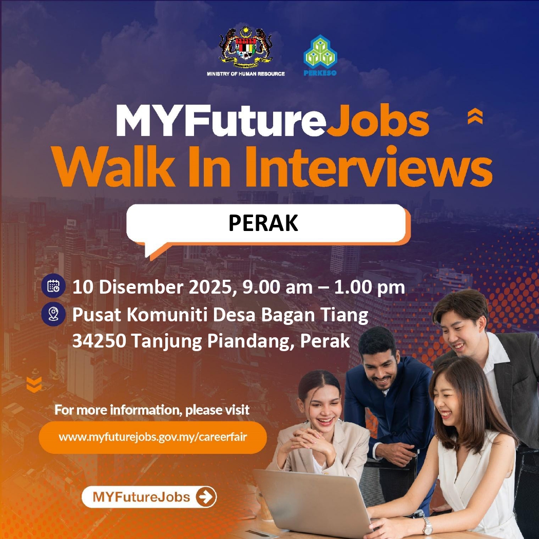 Temuduga Terbuka MYFutureJobs anjuran PERKESO Taiping 🔊