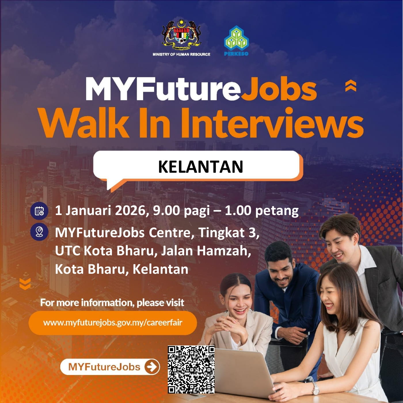 HEBAHAN TEMUDUGA MYFUTUREJOBS @ UTC KELANTAN BERSAMA CU MART