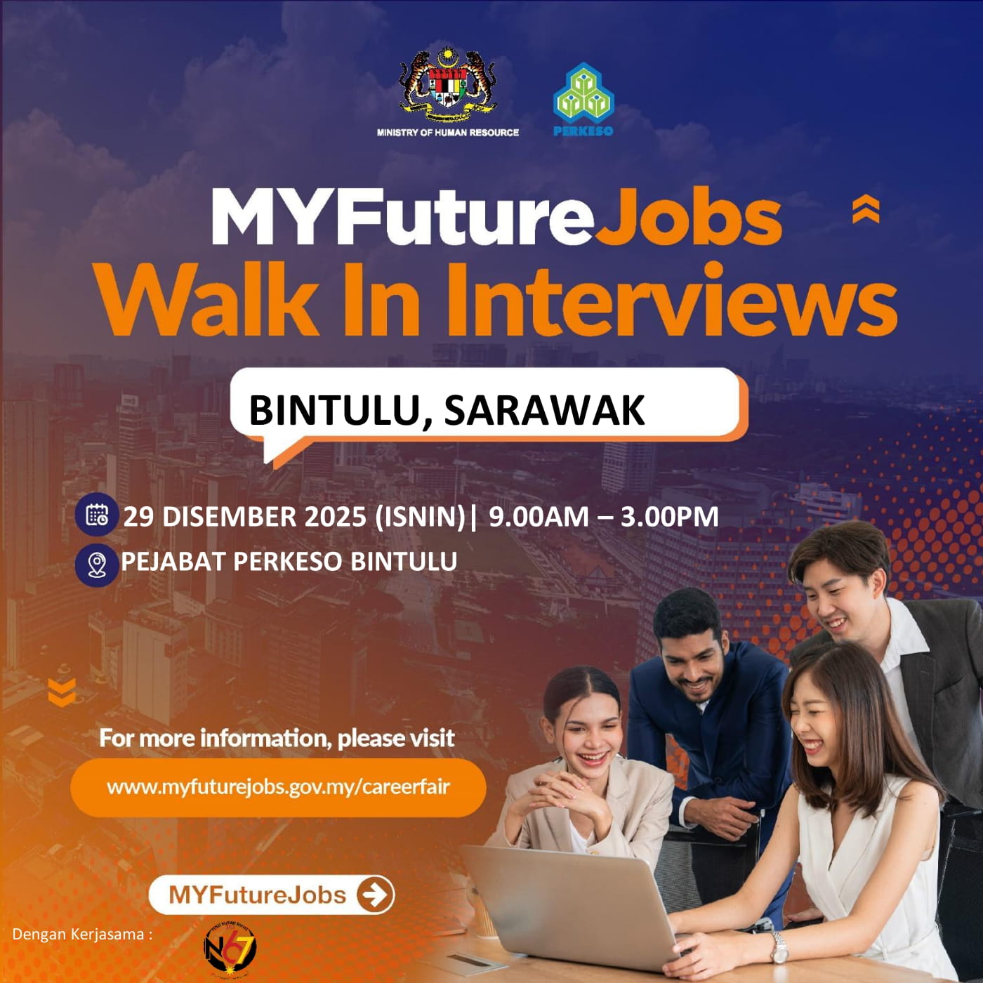 TEMU DUGA TERBUKA MYFUTUREJOBS DENGAN KERJASAMA MAJIKAN NANDO’S CHICKENLAND MALAYSIA SDN BHD