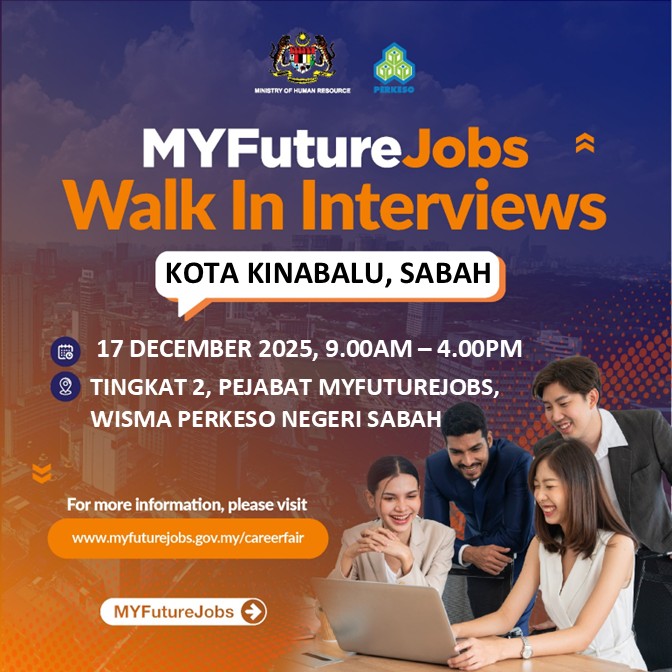 TEMU DUGA TERBUKA MYFUTUREJOBS ANJURAN PEJABAT PERKESO NEGERI SABAH