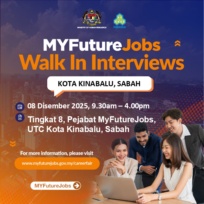 TEMU DUGA TERBUKA MYFUTUREJOBS (CASE MANAGEMENT) @ UTC ANJURAN PEJABAT PERKESO NEGERI SABAH