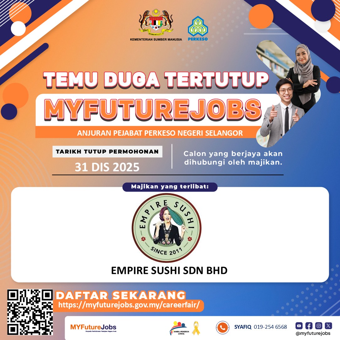 TEMU DUGA TERTUTUP MYFUTUREJOBS BERSAMA EMPIRE SUSHI