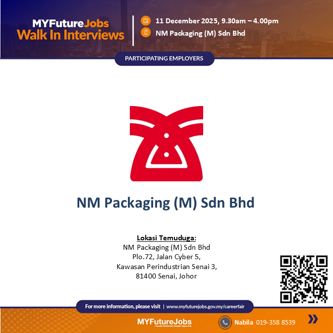 TEMUDUGA MYFUTUREJOBS NM PACKAGING (M) SDN BHD