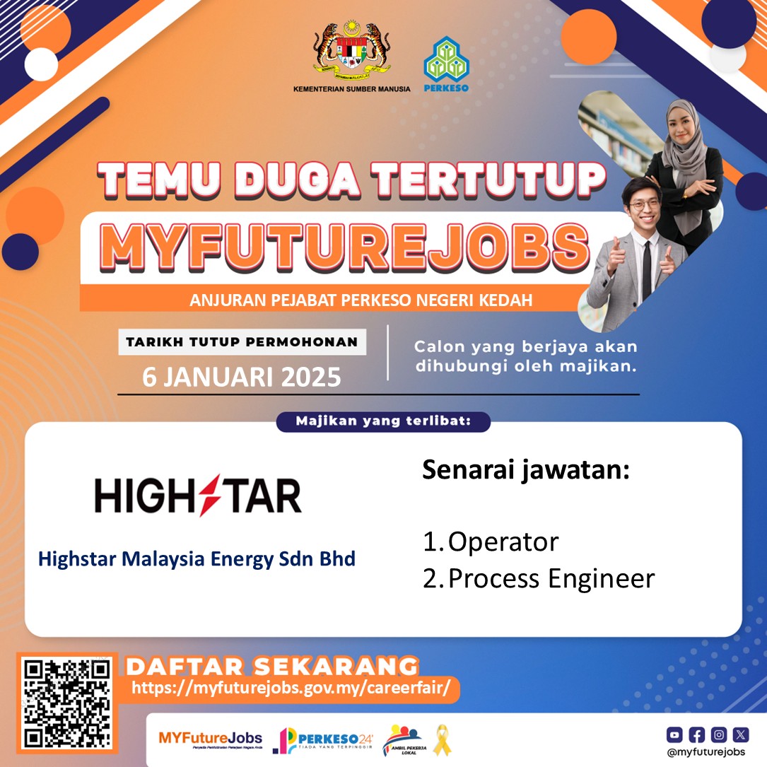 TEMU DUGA TERTUTUP MYFUTUREJOBS PEJABAT PERKESO NEGERI KEDAH