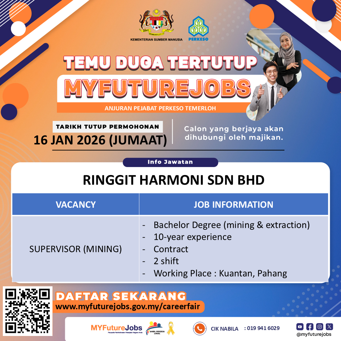 TEMU DUGA TERTUTUP MYFUTUREJOBS BERSAMA MAJIKAN “RINGGIT HARMONI SDN BHD“