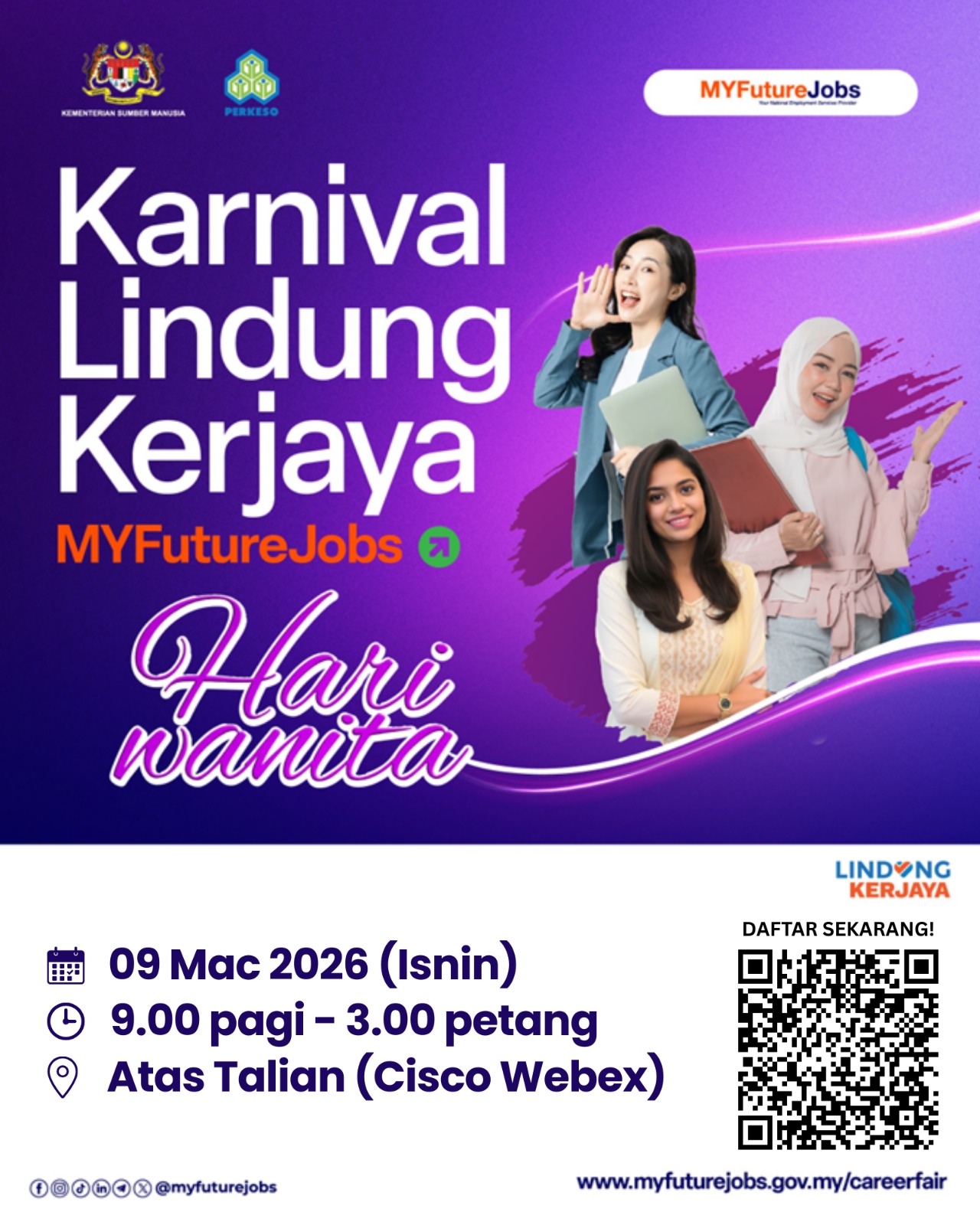 🌸 KARNIVAL LINDUNG KERJAYA HARI WANITA 2026 🌸