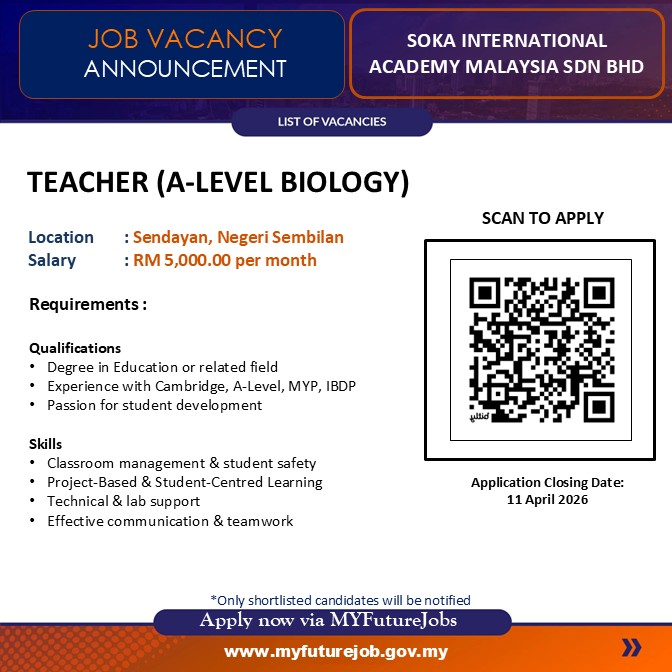 JOB VACANCY ANNOUNCEMENT @ NS