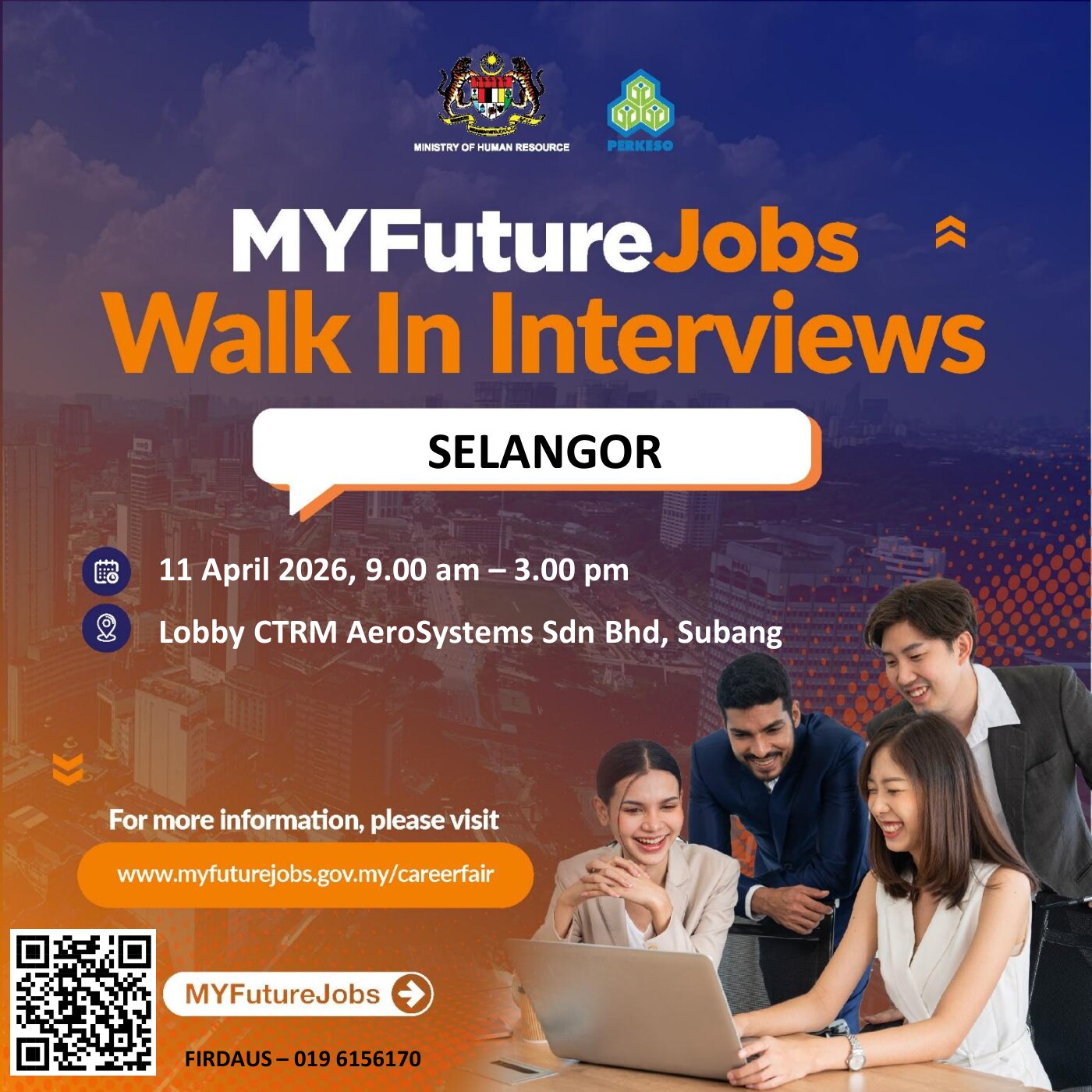 MYFutureJobs Walk-In Interview bersama CTRM Holdings Sdn Bhd