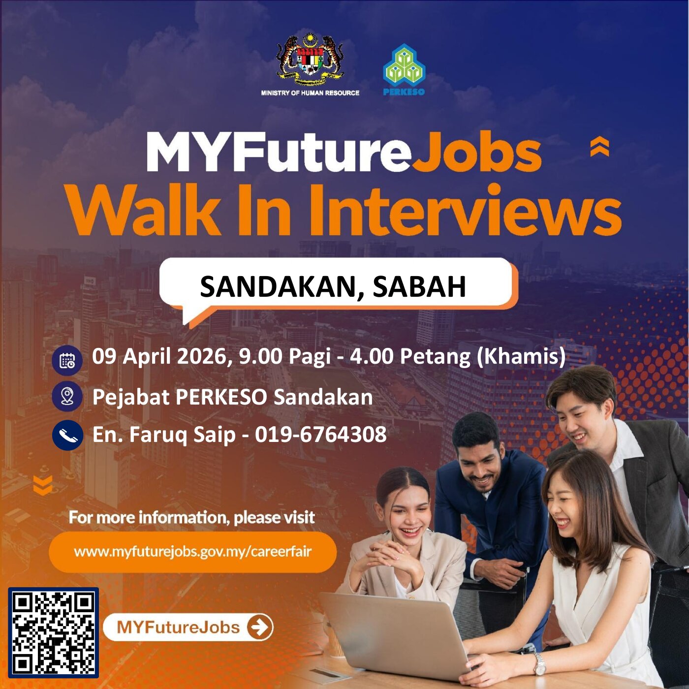 TEMUDUGA MYFUTUREJOBS CASE MANAGEMENT ANJURAN PERKESO SANDAKAN BERSAMA MAJIKAN MMG MOTOR SANDAKAN SDN BHD