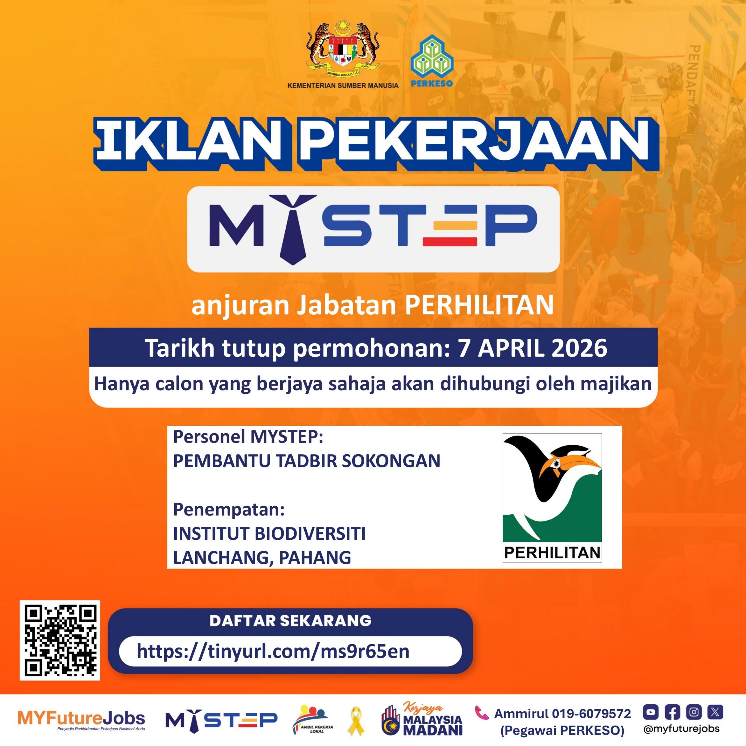 Temuduga Tertutup MYSTEP bersama Jabatan Perhilitan