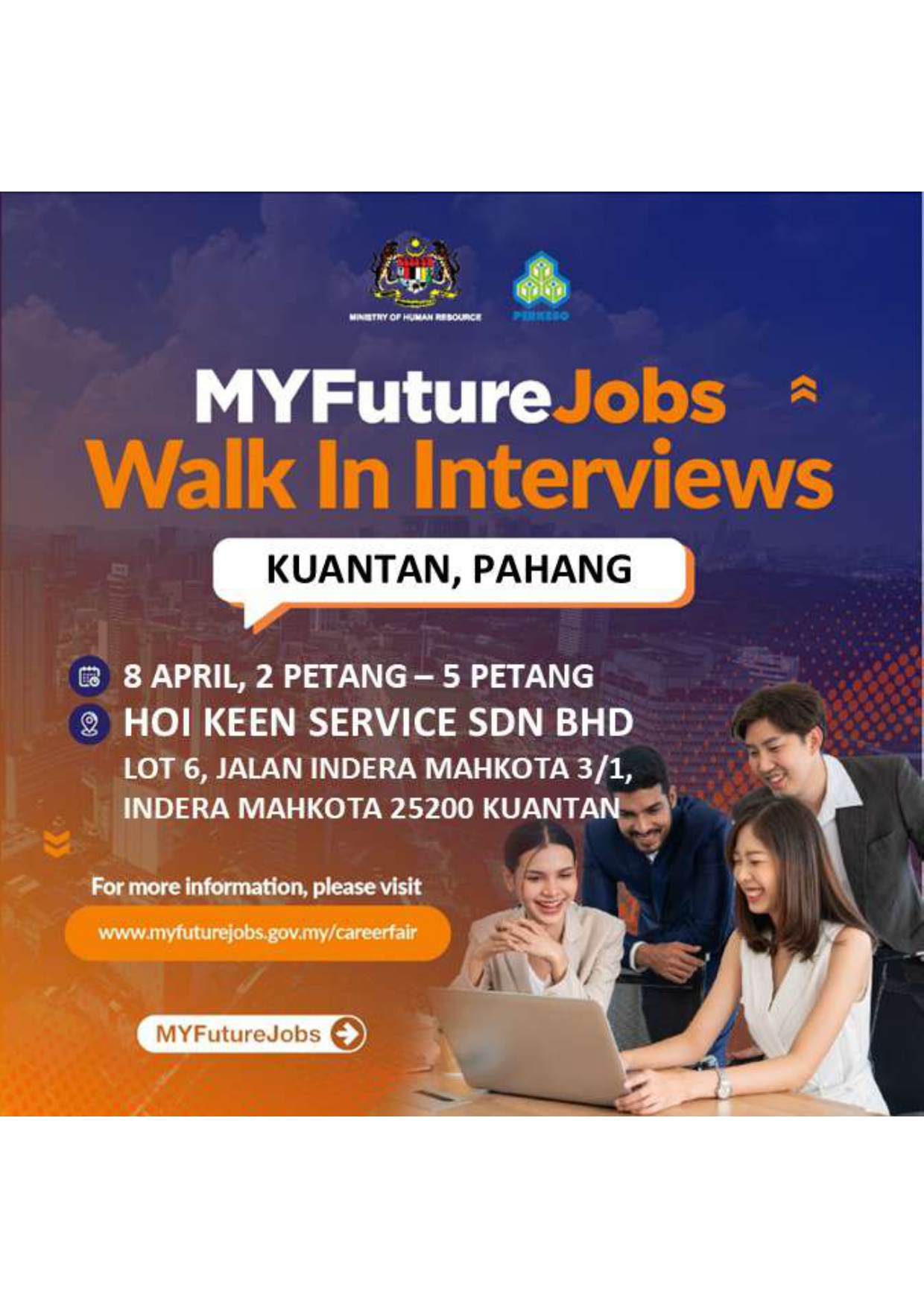 TEMU DUGA TERBUKA CASE MANAGEMENT MYFUTUREJOBS BERSAMA HOI KEEN SERVICE SDN BHD