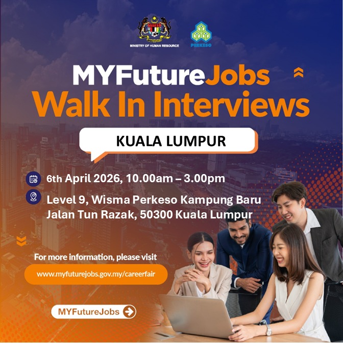 WALK-IN INTERVIEW MYFUTUREJOBS WITH OPUS HOSPITALITY SDN BHD
