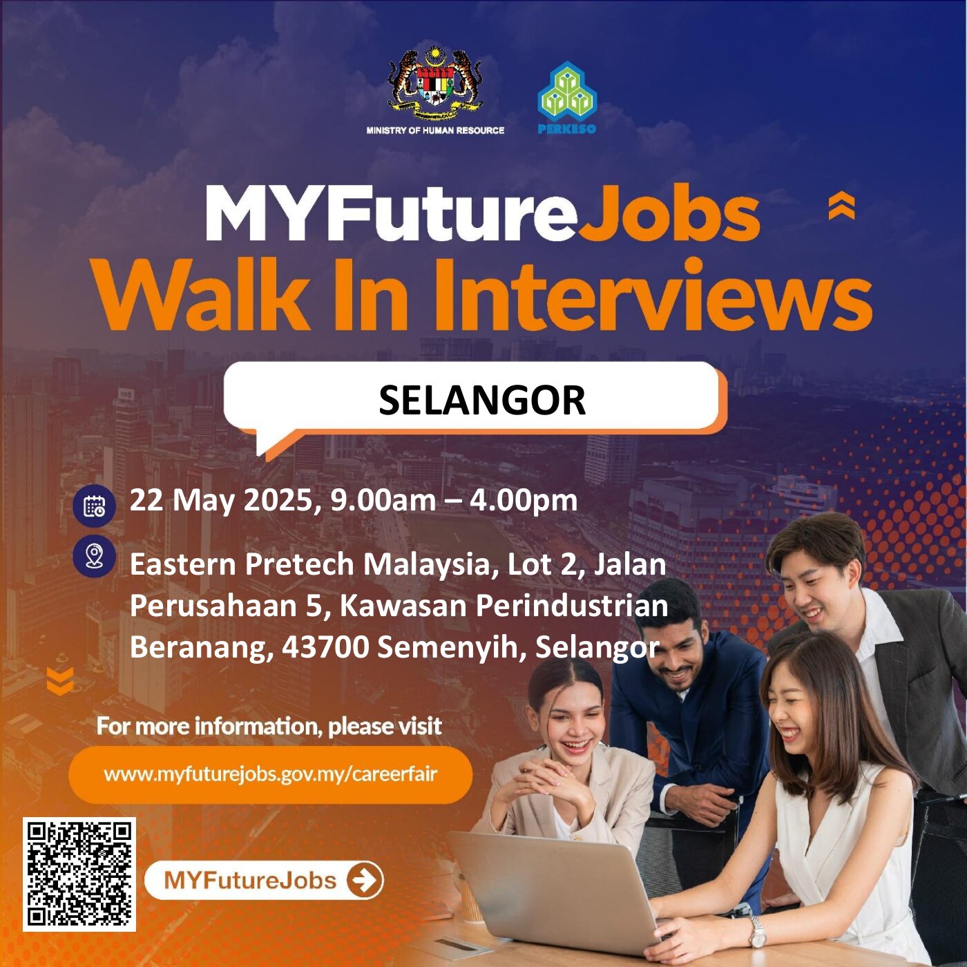 MYFUTUREJOBS WALK IN INTERVIEW INDUSTRI BERSAMA MAJIKAN EASTERN PRETECH (MALAYSIA) SDN BHD
