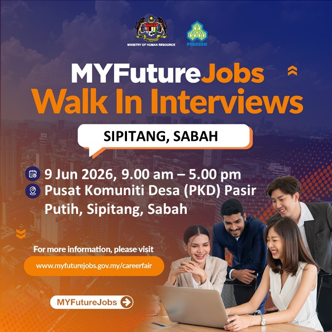TEMU DUGA TERBUKA MYFUTUREJOBS @ PKD PASIR PUTIH SIPITANG ANJURAN PEJABAT PERKESO NEGERI SABAH BERSAMA MAJIKAN BATARAS SDN BHD