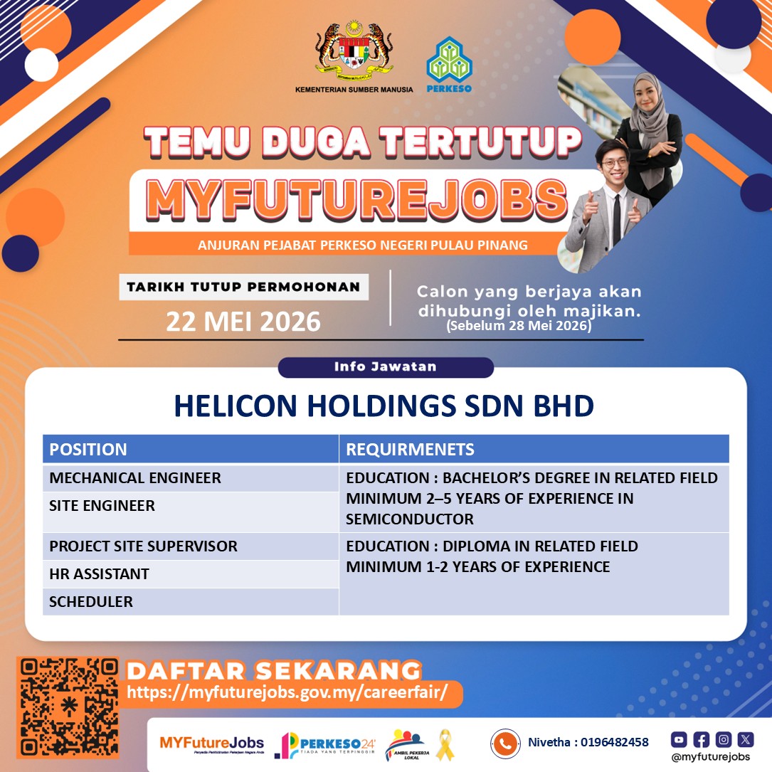 TEMU DUGA TERTUTUP MYFUTUREJOBS BERSAMA MAJIKAN HELICON HOLDINGS SDN BHD