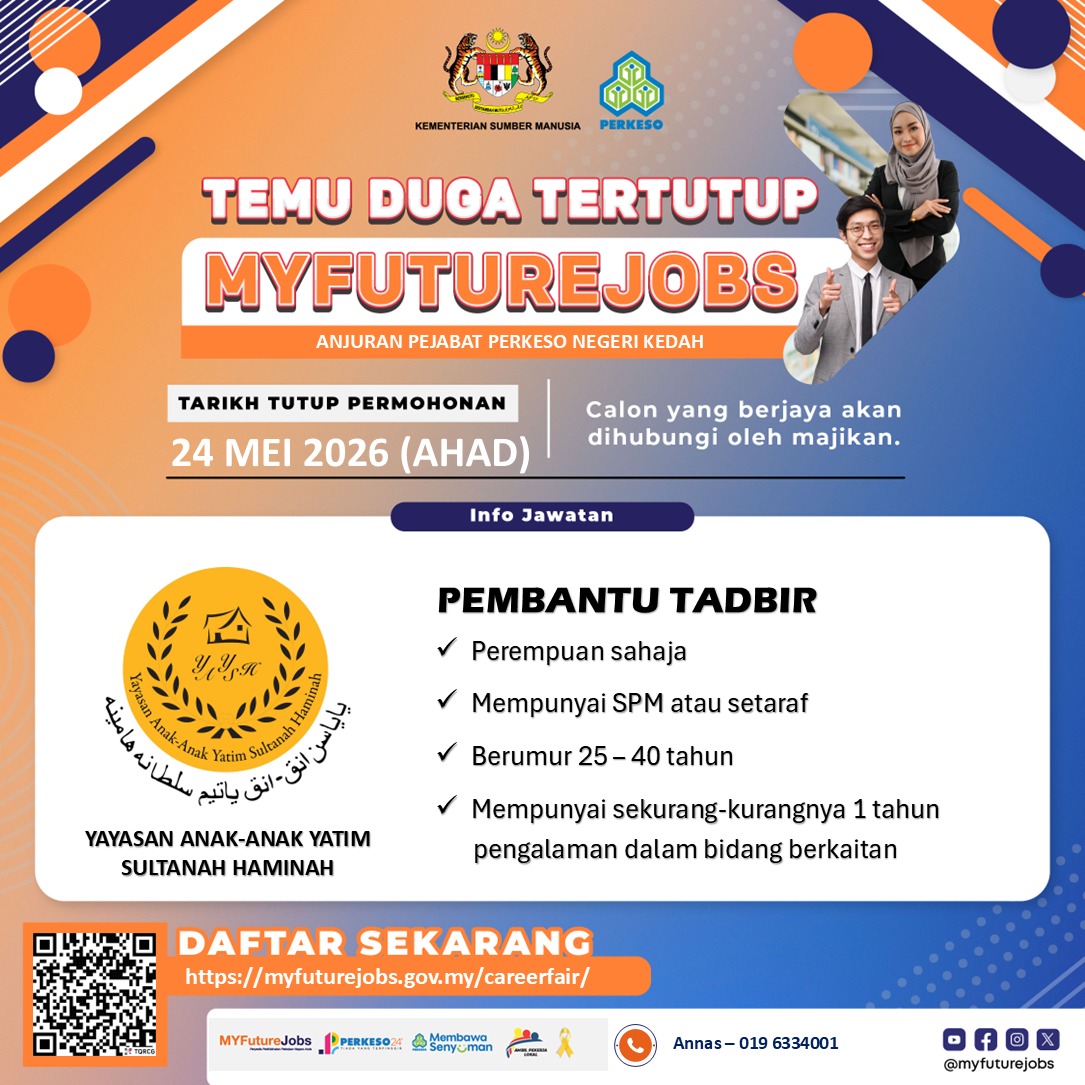 TEMU DUGA TERTUTUP MYFUTUREJOBS ANJURAN PERKESO NEGERI KEDAH