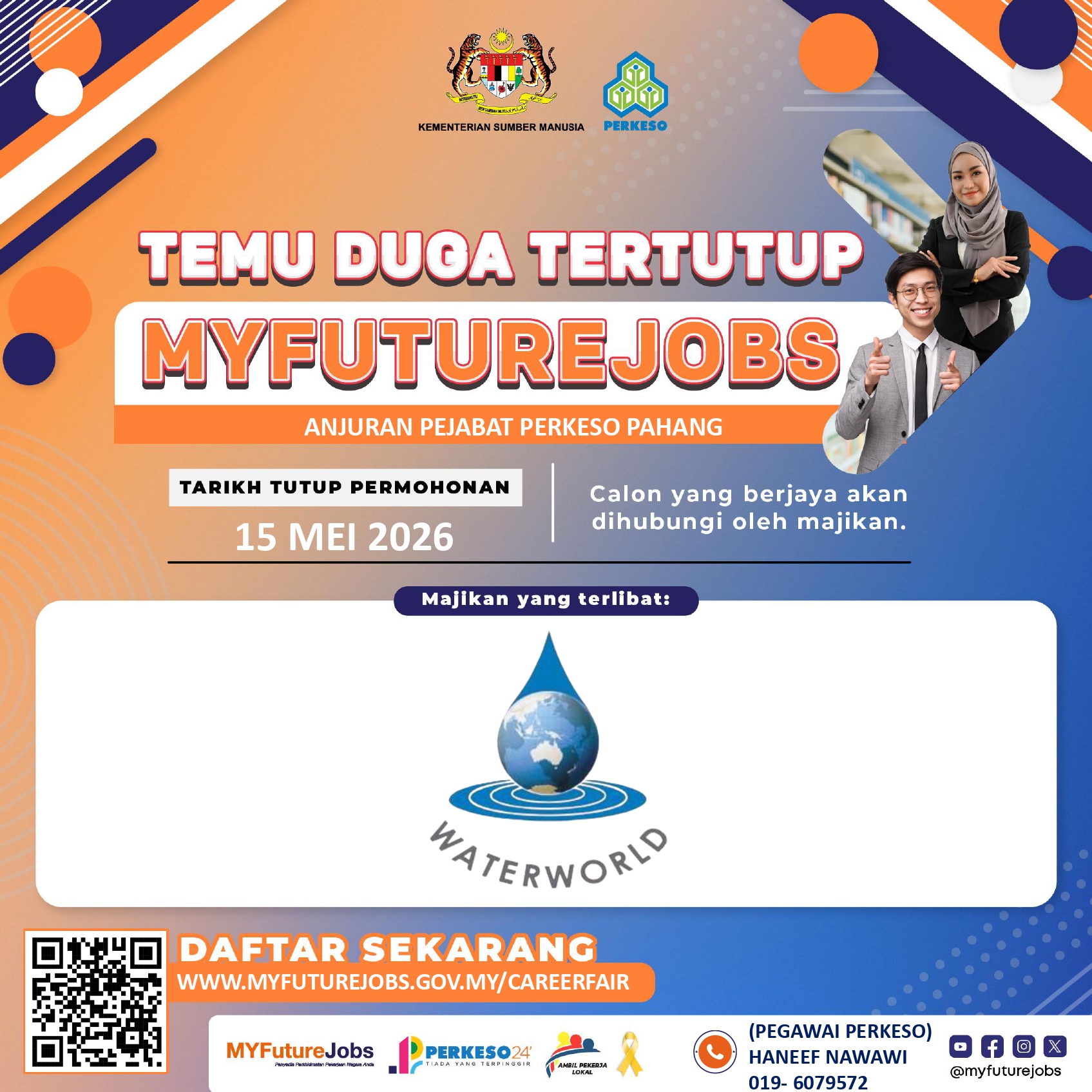 Hebahan Temuduga Tertutup Sektor Pembuatan bersama WATERWORLD NETWORK SDN BHD