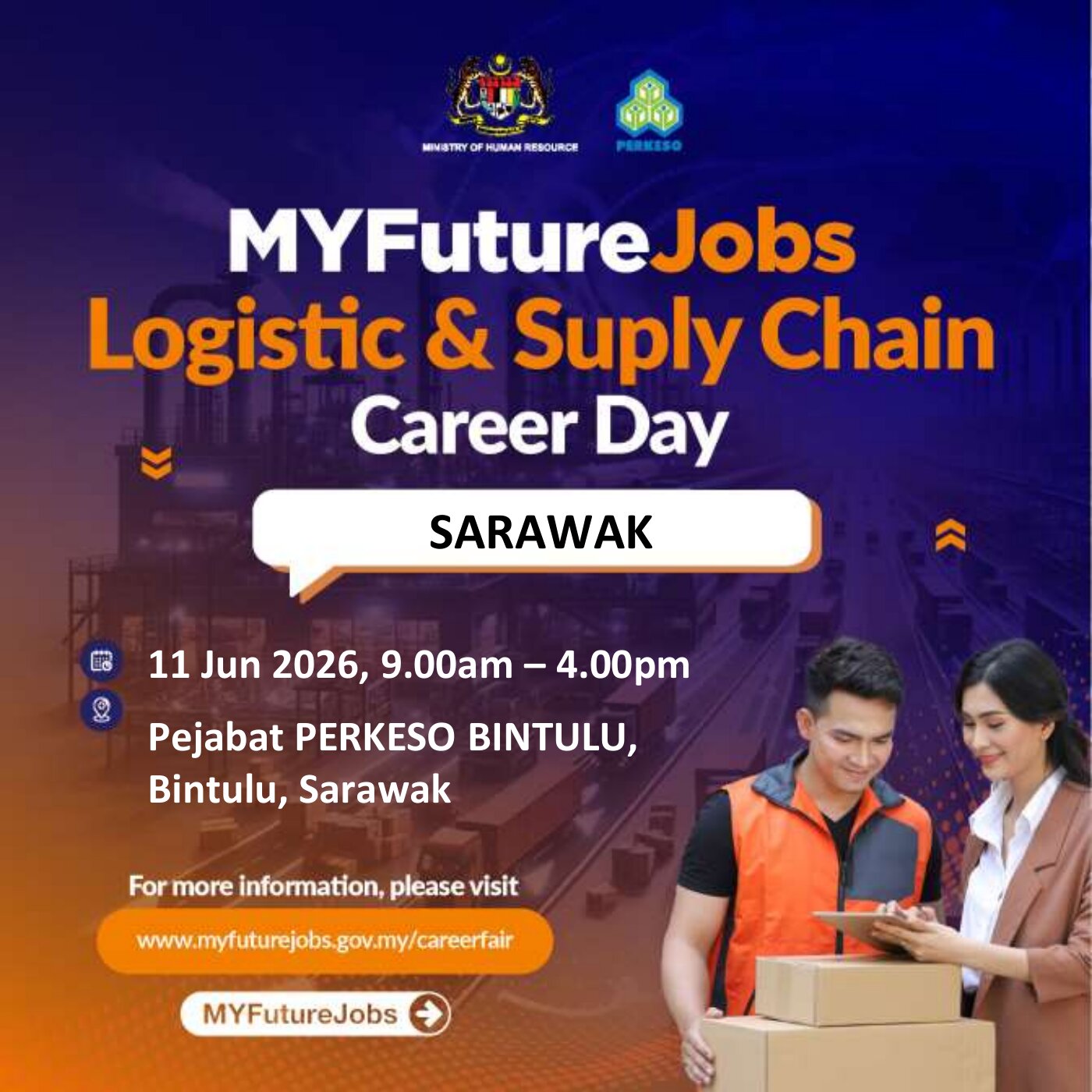 PROGRAM TEMUDUGA TERBUKA MYFUTUREJOBS WALK-IN INTERVIEW BERSAMA SYARIKAT AIR-MARINE CARGO AGENCY SDN BHD