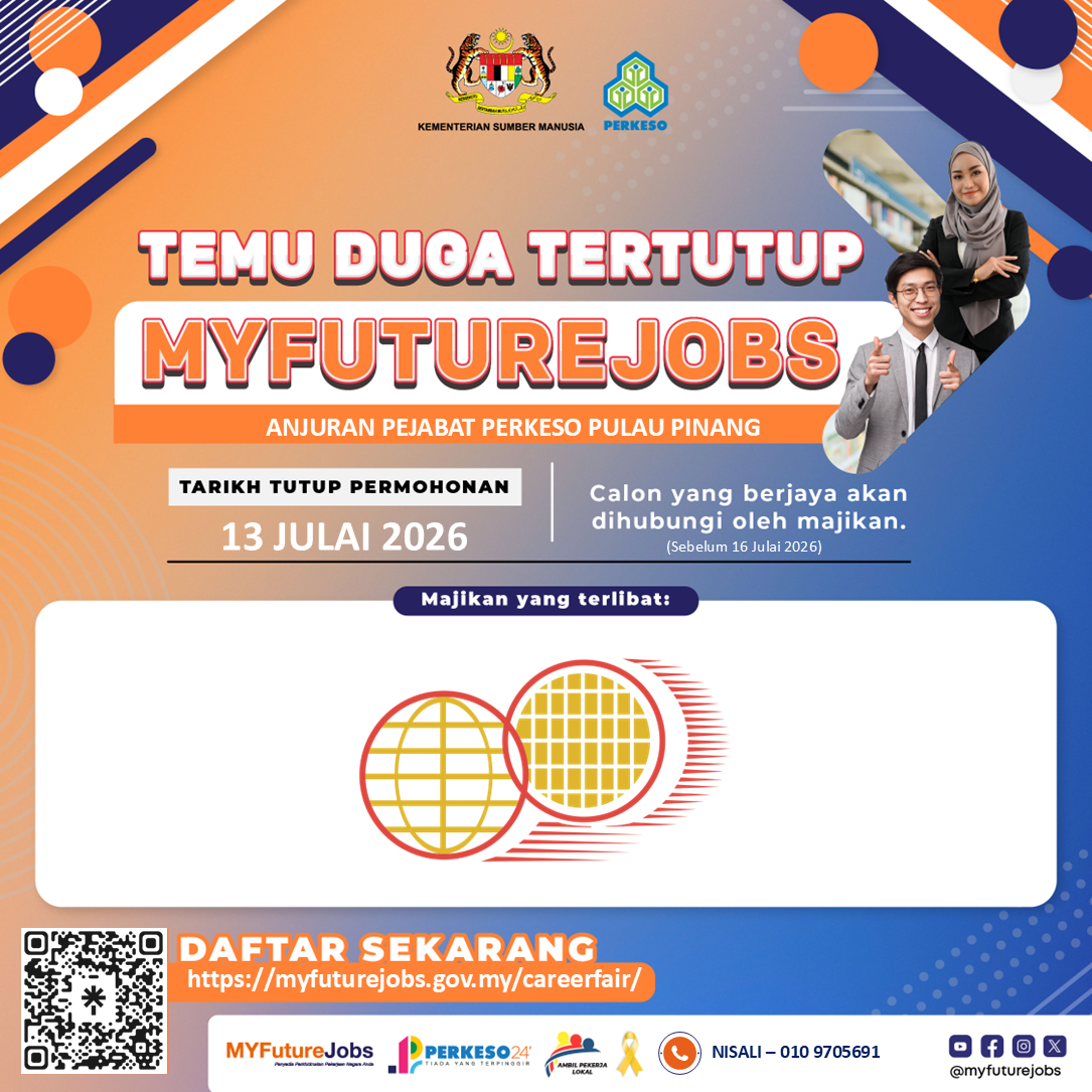 TEMU DUGA TERTUTUP MYFUTUREJOBS ANJURAN PEJABAT PERKESO PULAU PINANG
