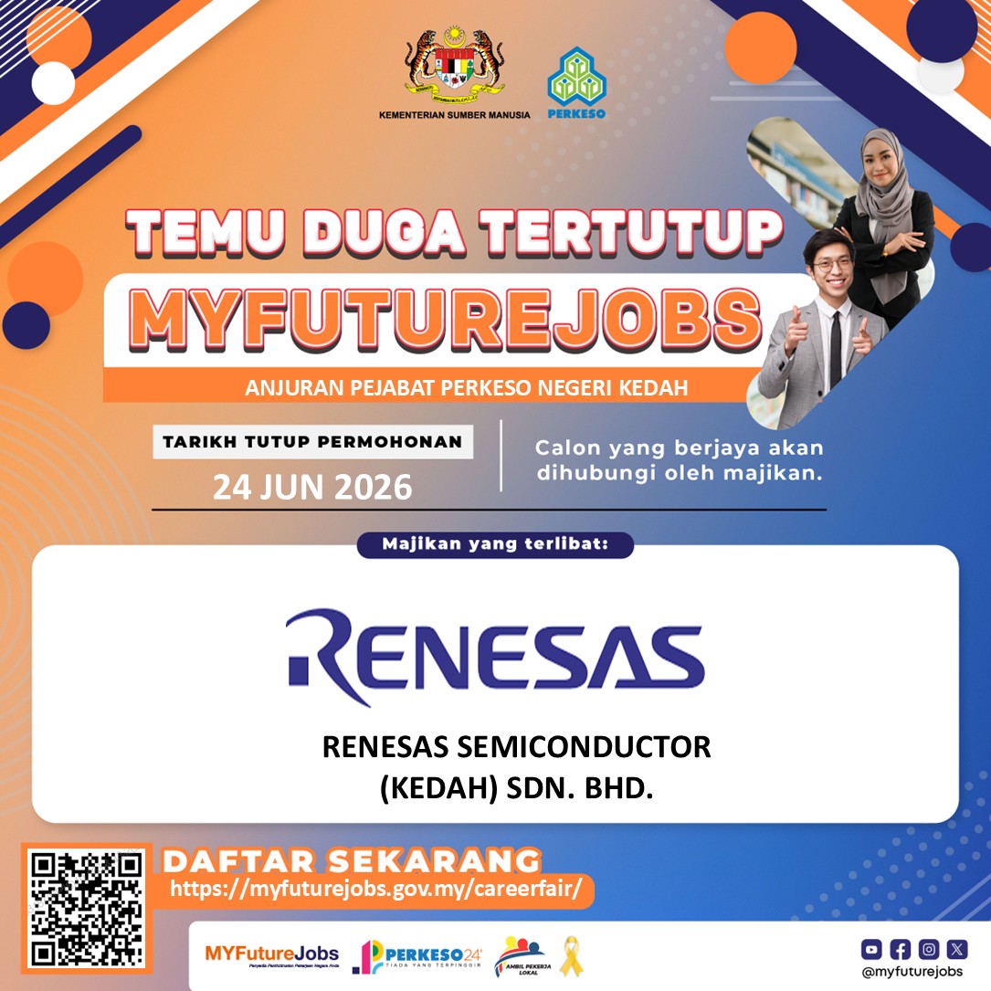 Temuduga Tertutup Myfuturejobs Anjuran Pejabat Perkeso Negeri Kedah