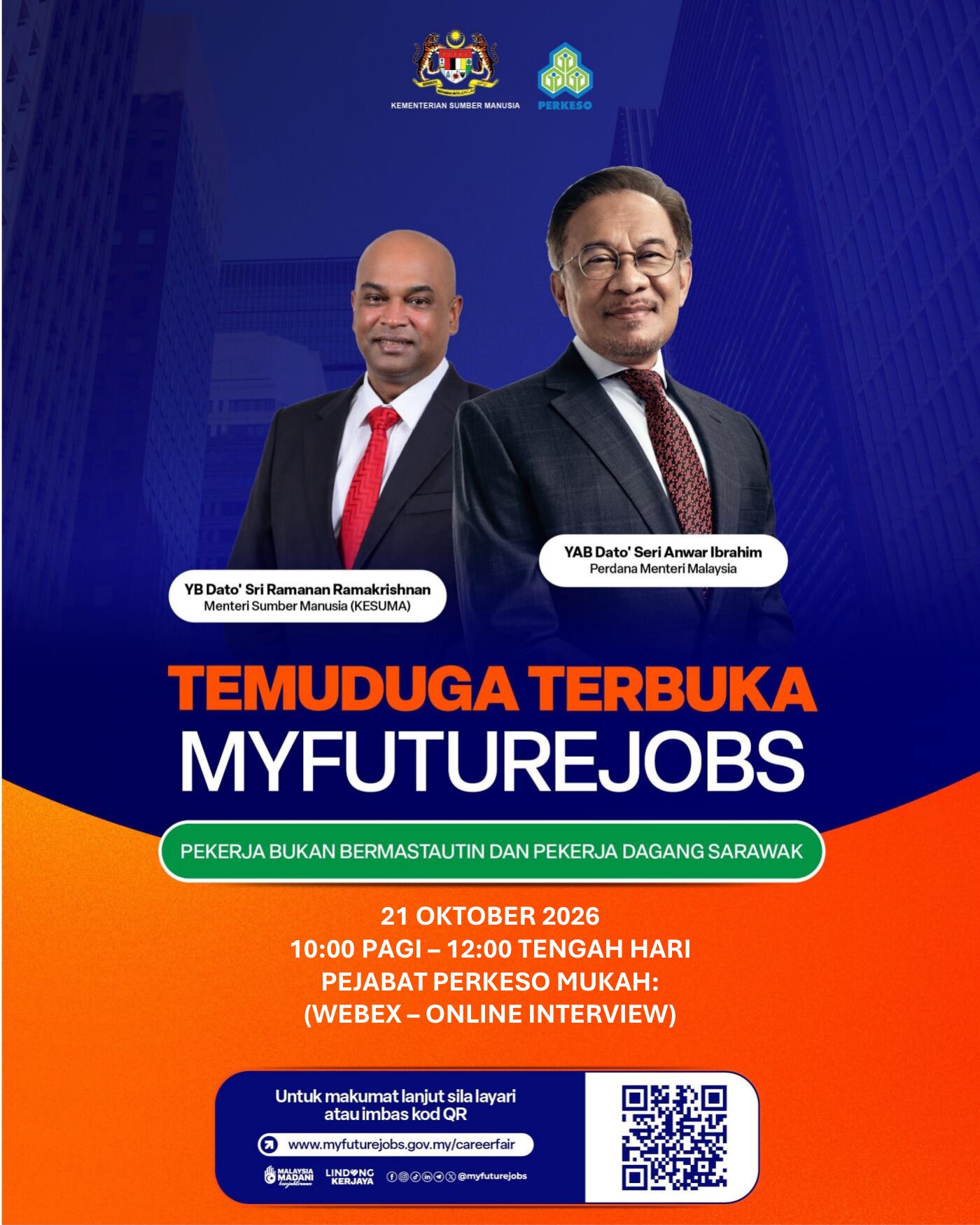 TEMUDUGA TERBUKA MINGGUAN MYFUTUREJOBS PBPPD UNIT PERKHIDMATAN PEKERJAAN PEJABAT PERKESO MUKAH