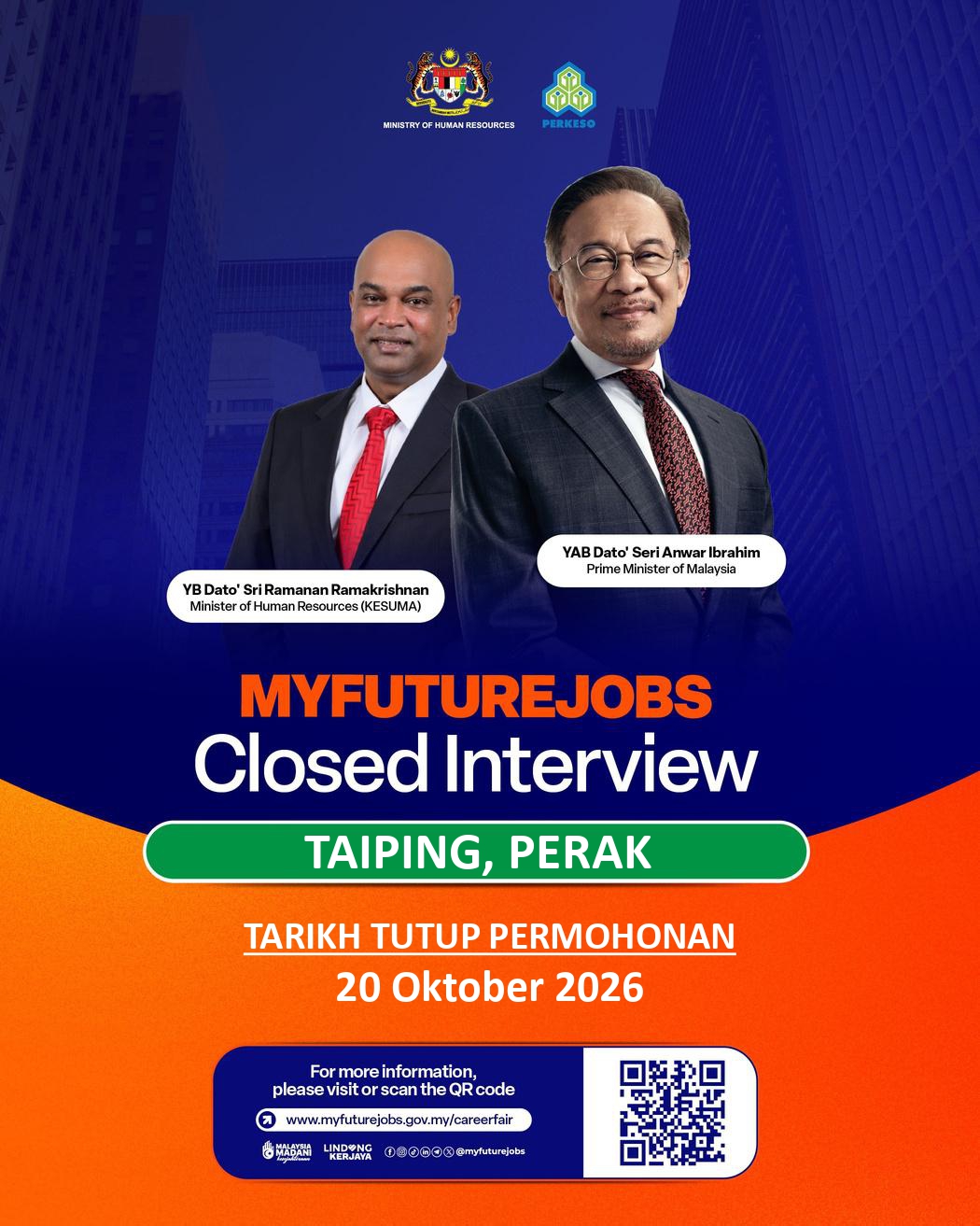 Temuduga Tertutup MYFutureJobs dengan kerjasama Columbia Asia Hospital (Taiping)